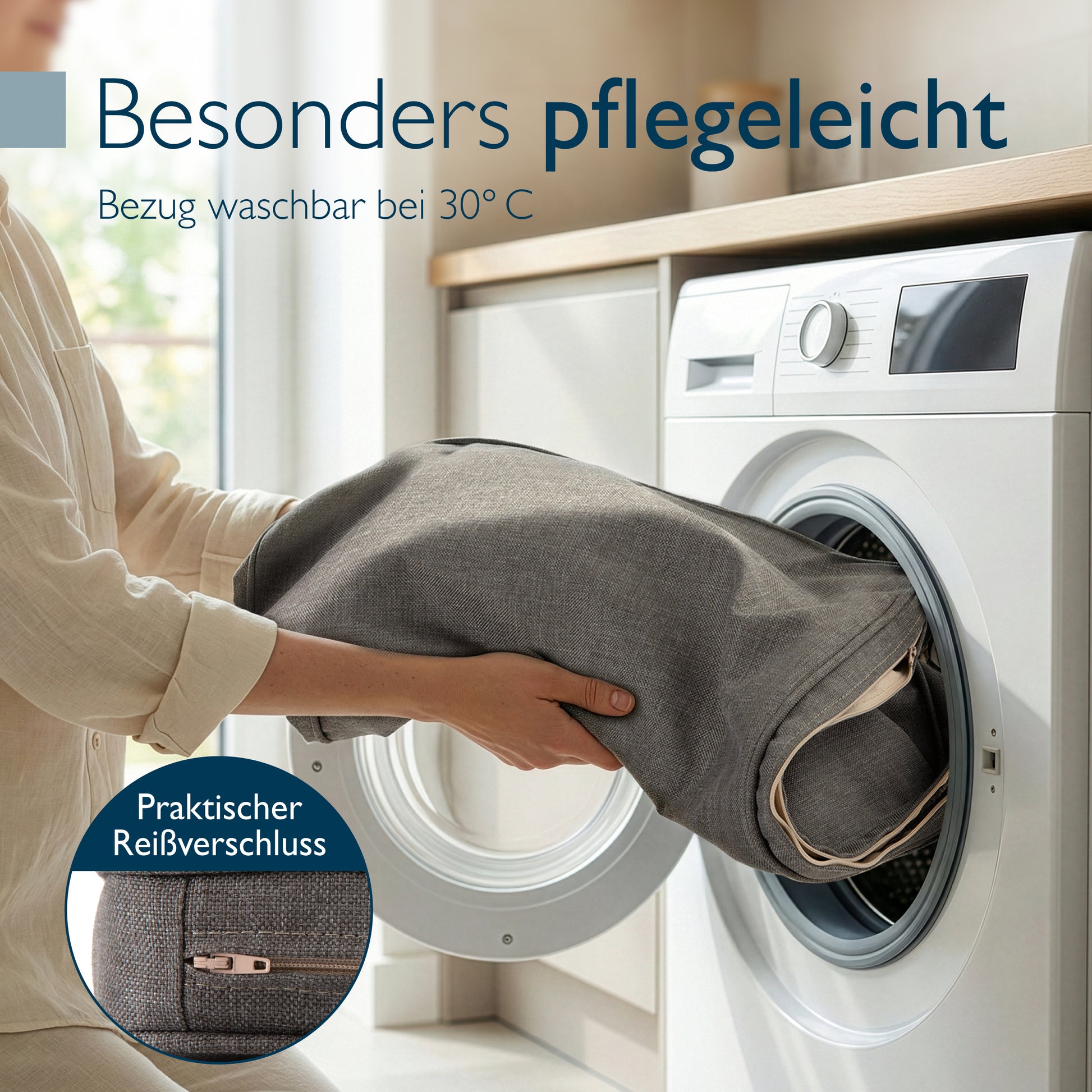 Beautissu Wetterfestes Outdoor Gartenbank Sitzkissen 5 cm dick – Banka