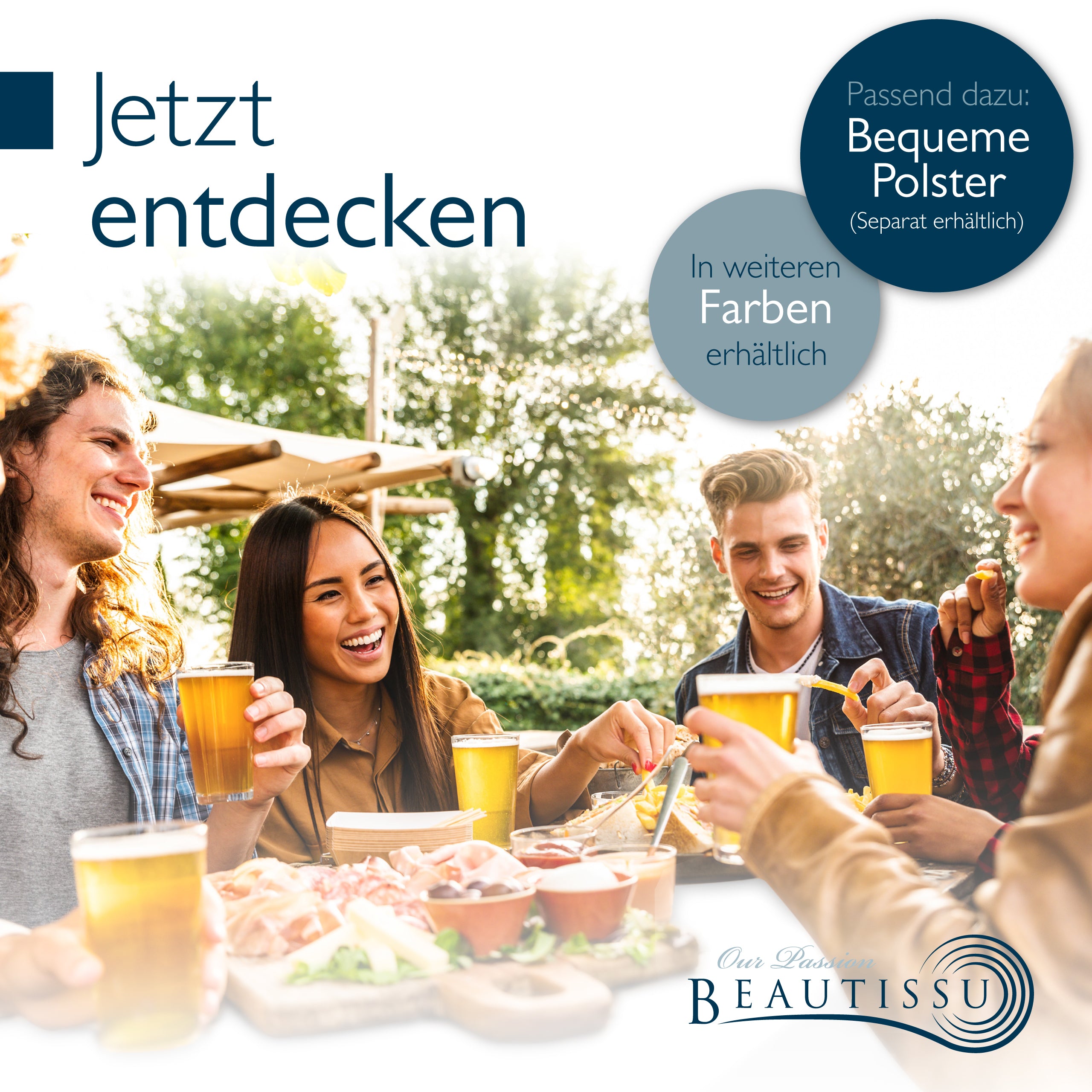 Beautissu 3tlg. Premium Hussen für Bierzeltgarnitur 200x50/70 cm – Bie