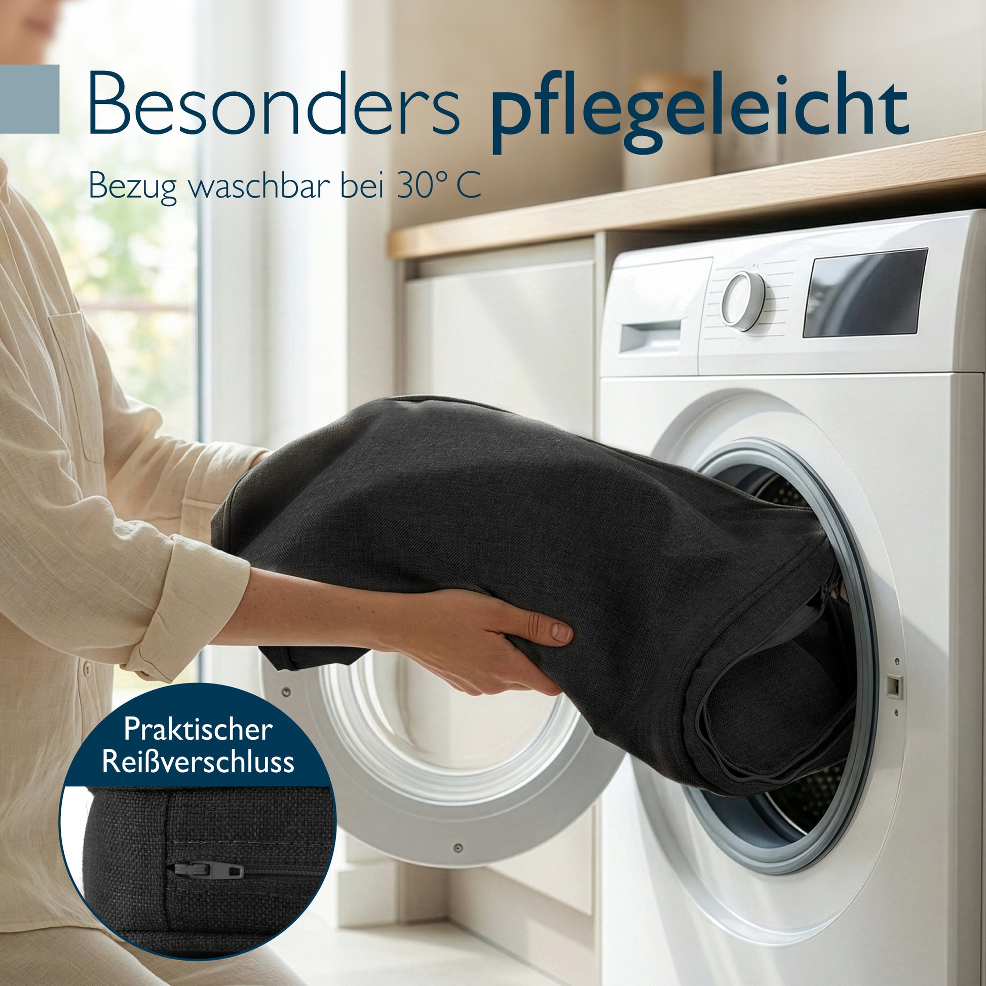 Beautissu Wetterfestes Outdoor Gartenbank Sitzkissen 5 cm dick – Banka