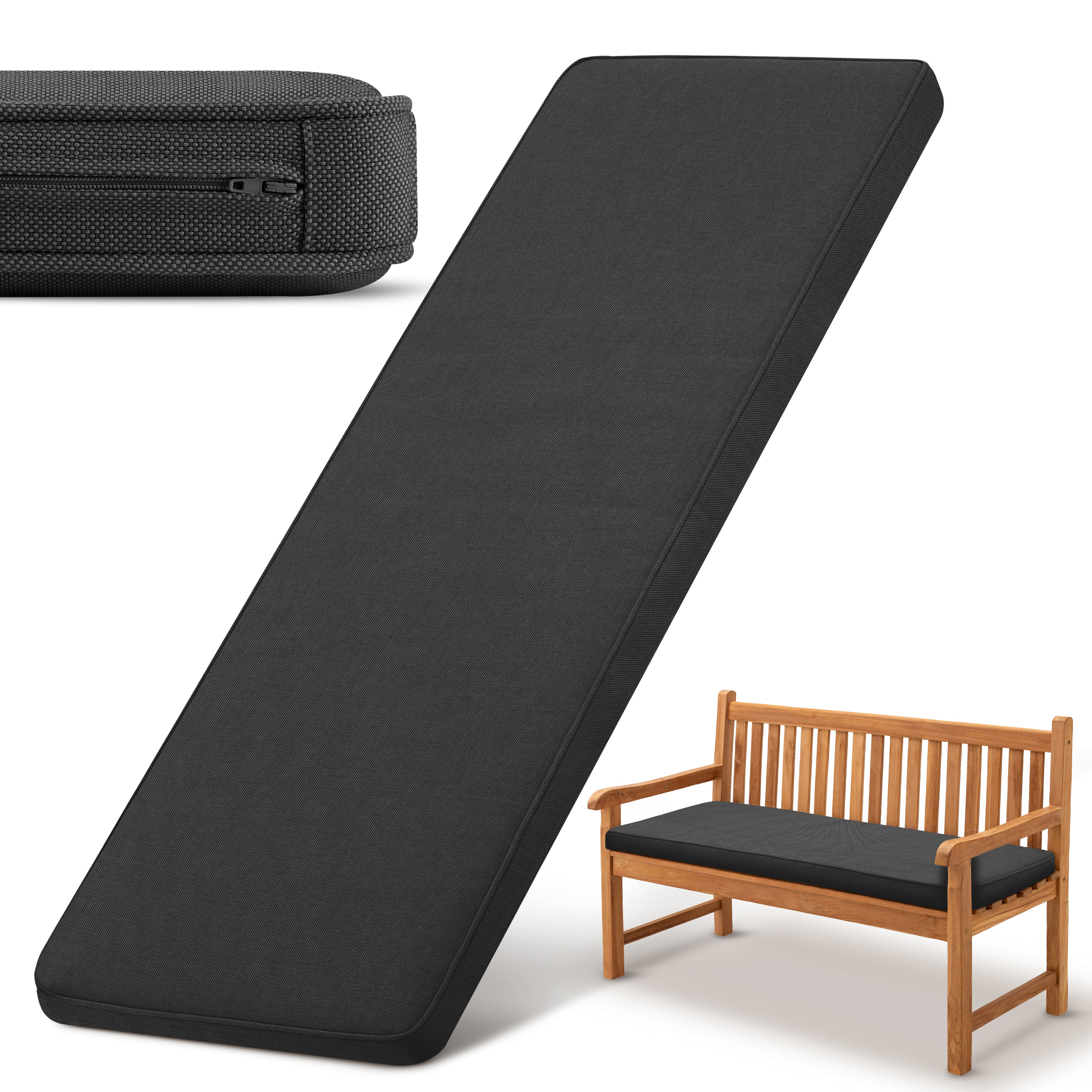 Beautissu 100% Wasserdicht Outdoor Gartenbank Sitzkissen 5 cm dick – B