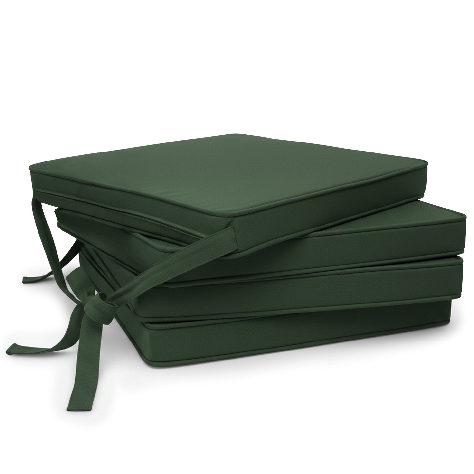 Beautissu Sitzkissen mit Bändern & Reißverschluss 45×40 cm – Stuhlkiss