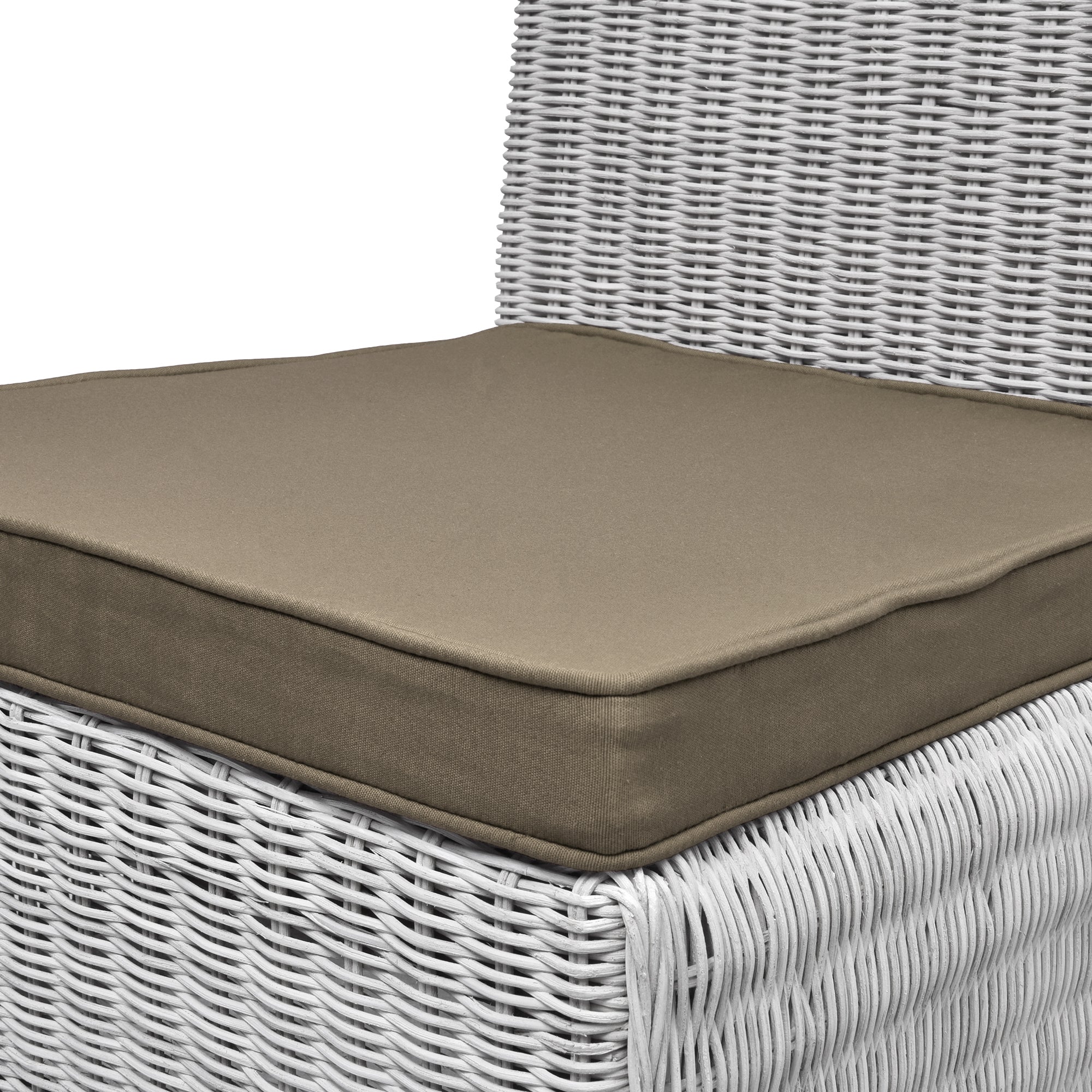 Beautissu Sitzkissen mit Bändern & Reißverschluss 45×40 cm – Stuhlkiss