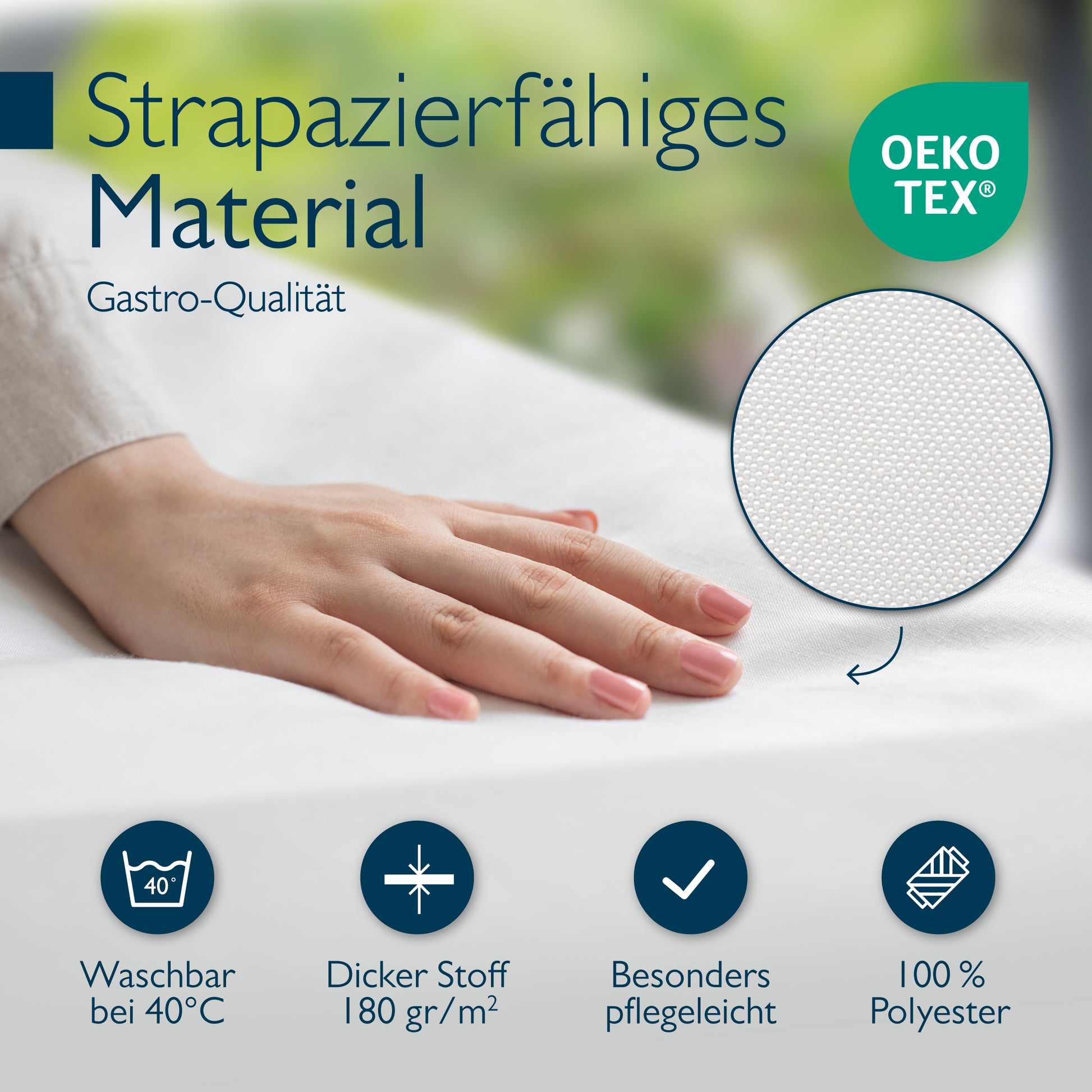 Beautissu 3tlg. Premium Hussen für Bierzeltgarnitur 200x50/70 cm – Bie