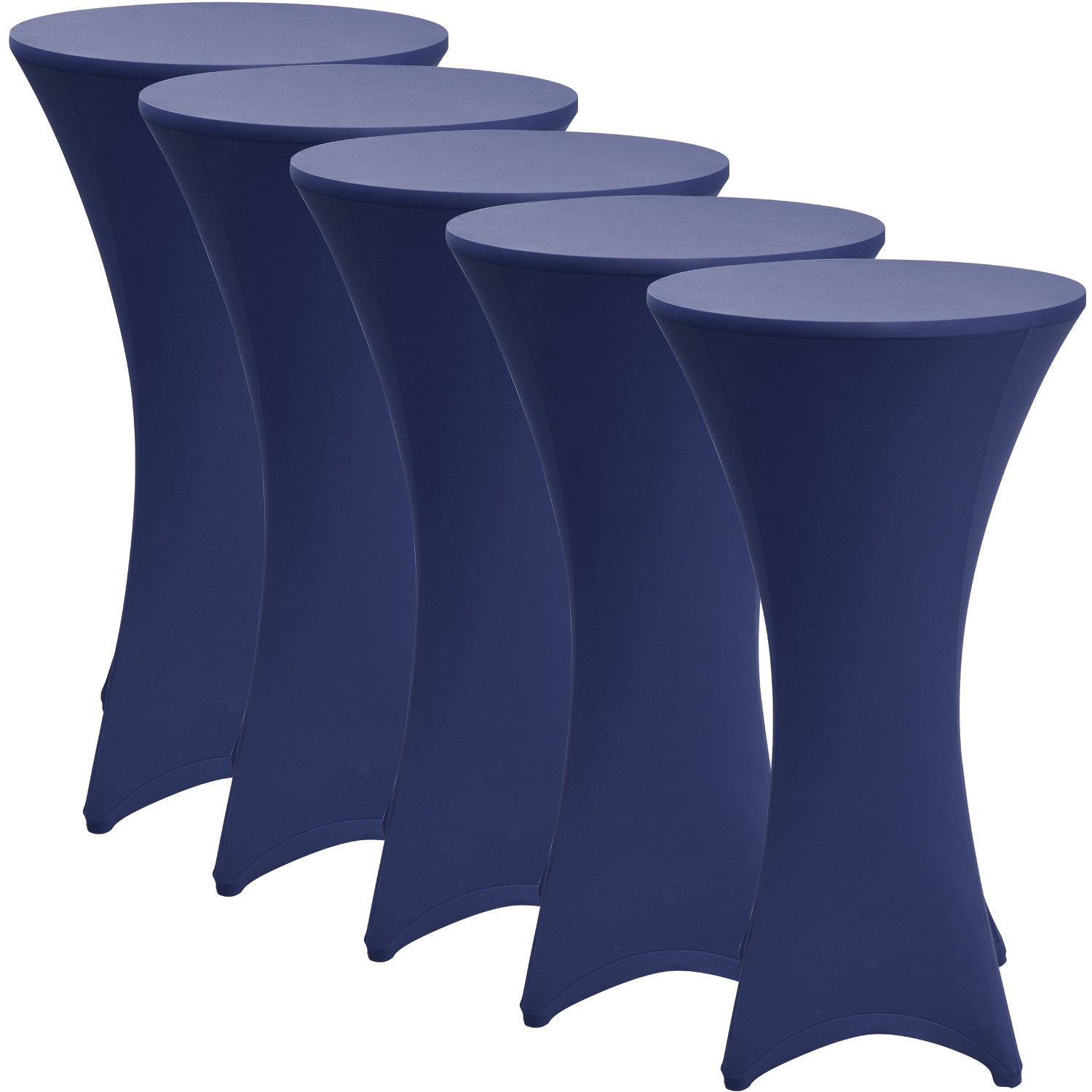 Stretch Stehtischhusse Stella für Ø 60-80 cm Tische, elastisch, faltenarm, rutschfest, waschbar bei 40°C