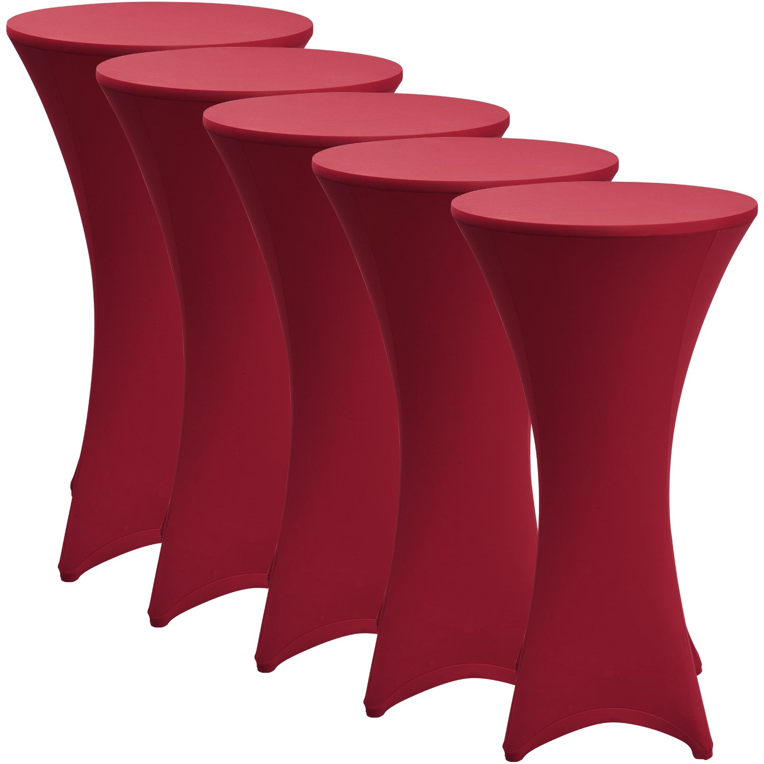 Beautissu Stehtischhusse Stella Stretch für rutschfeste, faltenfreie Tische bis 80 cm Durchmesser