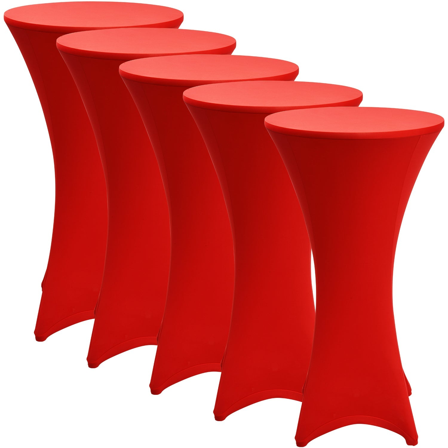 Beautissu Stehtischhusse Stella aus elastischem Stretch-Gewebe passt faltenfrei auf Tische Ø 60/70/80 cm.