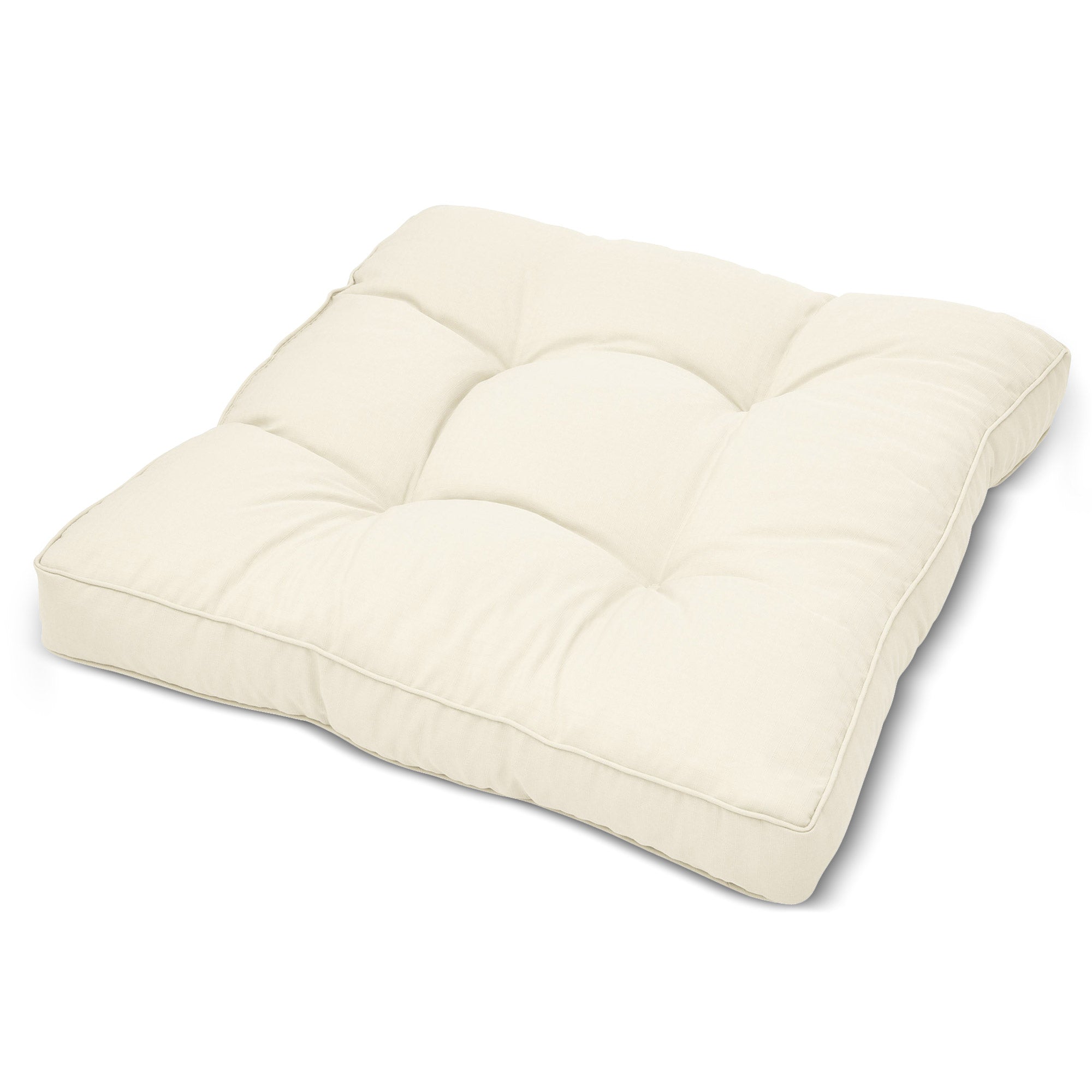 Beautissu Outdoor Lounge Rückenkissen & Sitzkissen 10/12 cm dick Natur