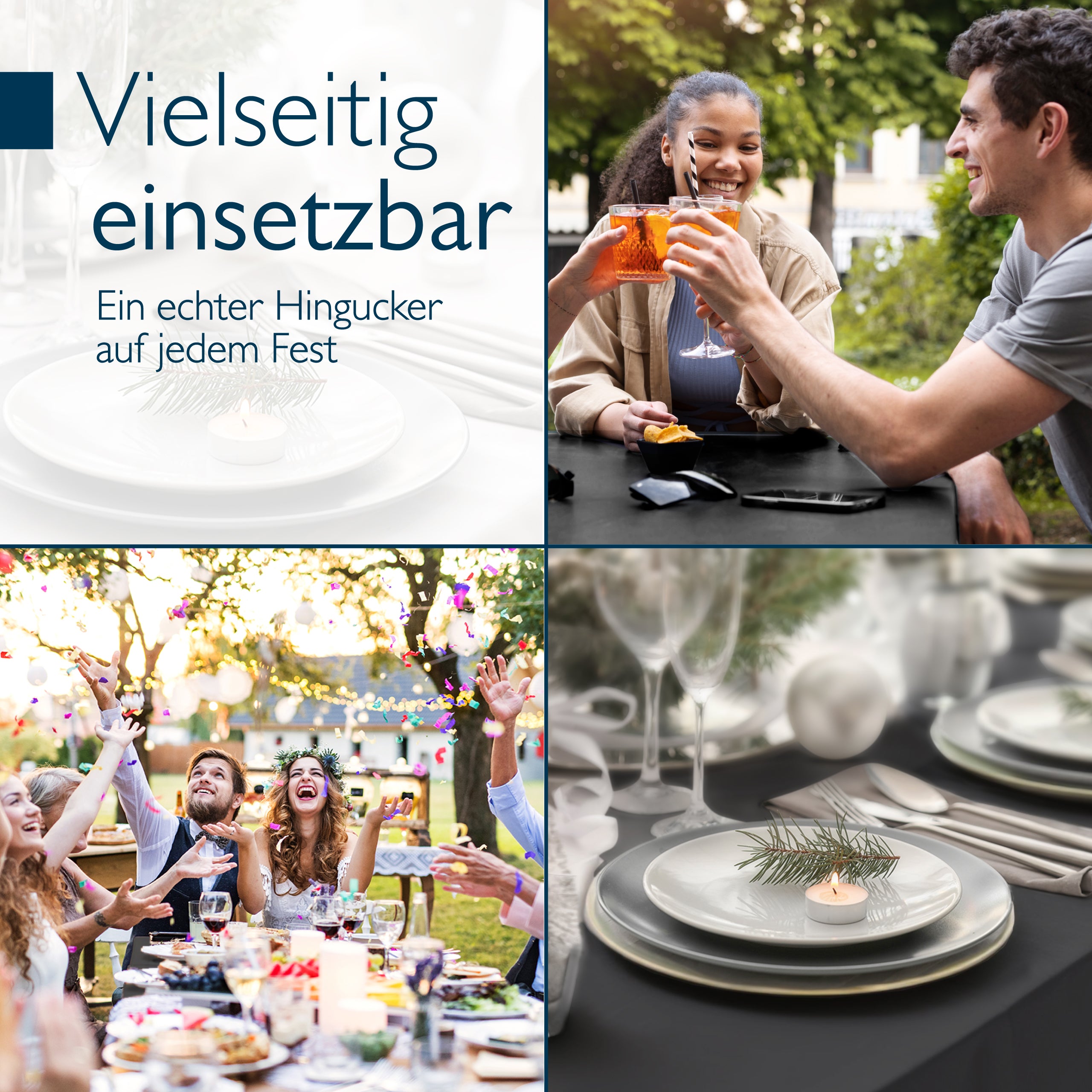 Beautissu 3tlg. Premium Hussen für Bierzeltgarnitur 200x50/70 cm – Bie