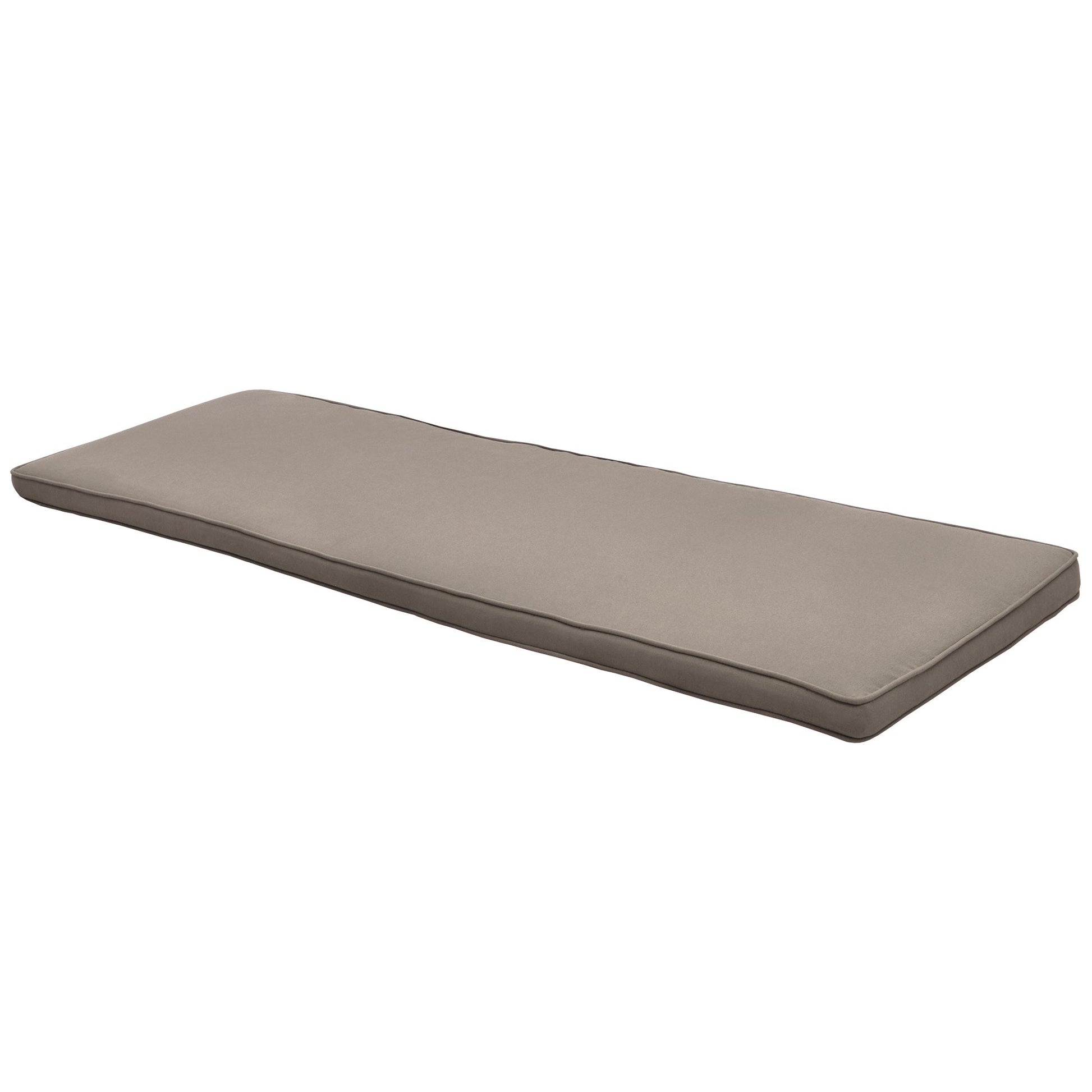 Beautissu Bankauflage Loft BK Outdoor Polsterung Polyurethan-Schaum grau 180x48 cm langlebig waschbar