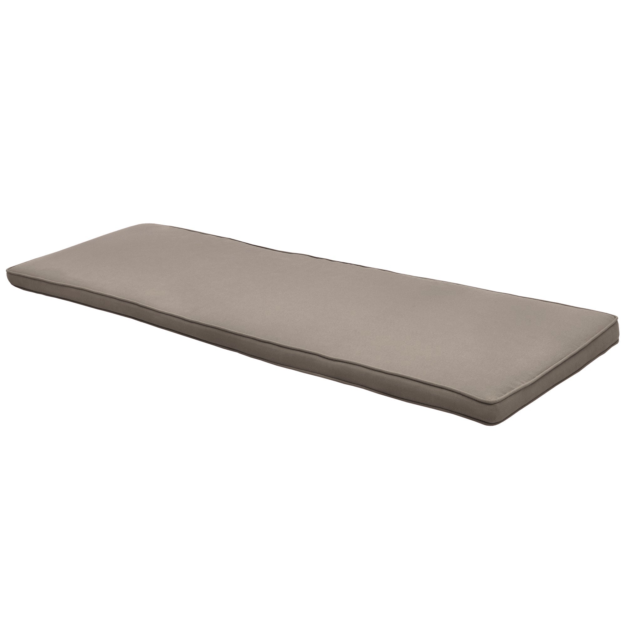 Beautissu Bankauflage Loft BK Outdoor Polsterung Polyurethan-Schaum grau 180x48 cm langlebig waschbar