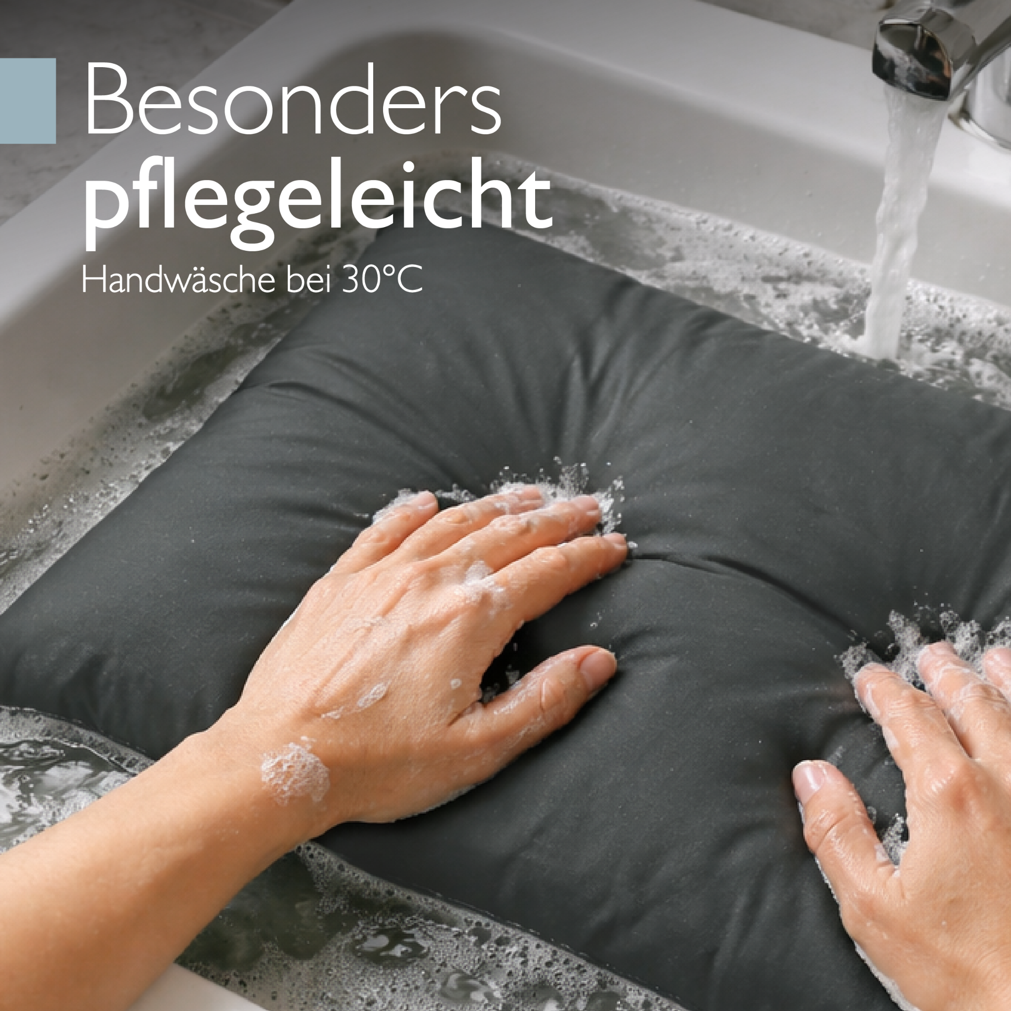 Outdoor Lounge Rückenkissen & Sitzkissen 10/12 cm dick Anthrazit - Loungekissen xLuna