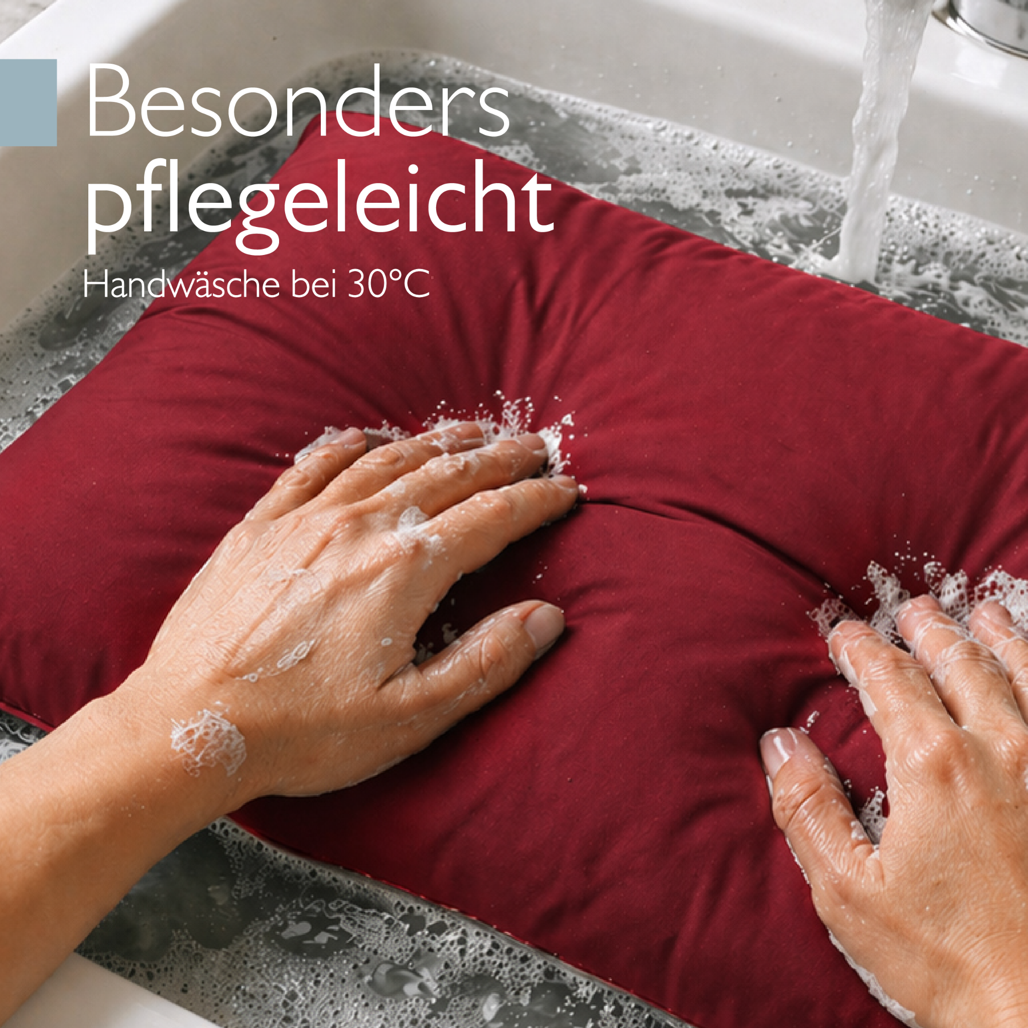 Outdoor Lounge Rückenkissen & Sitzkissen 10/12 cm dick Rot - Loungekissen xLuna