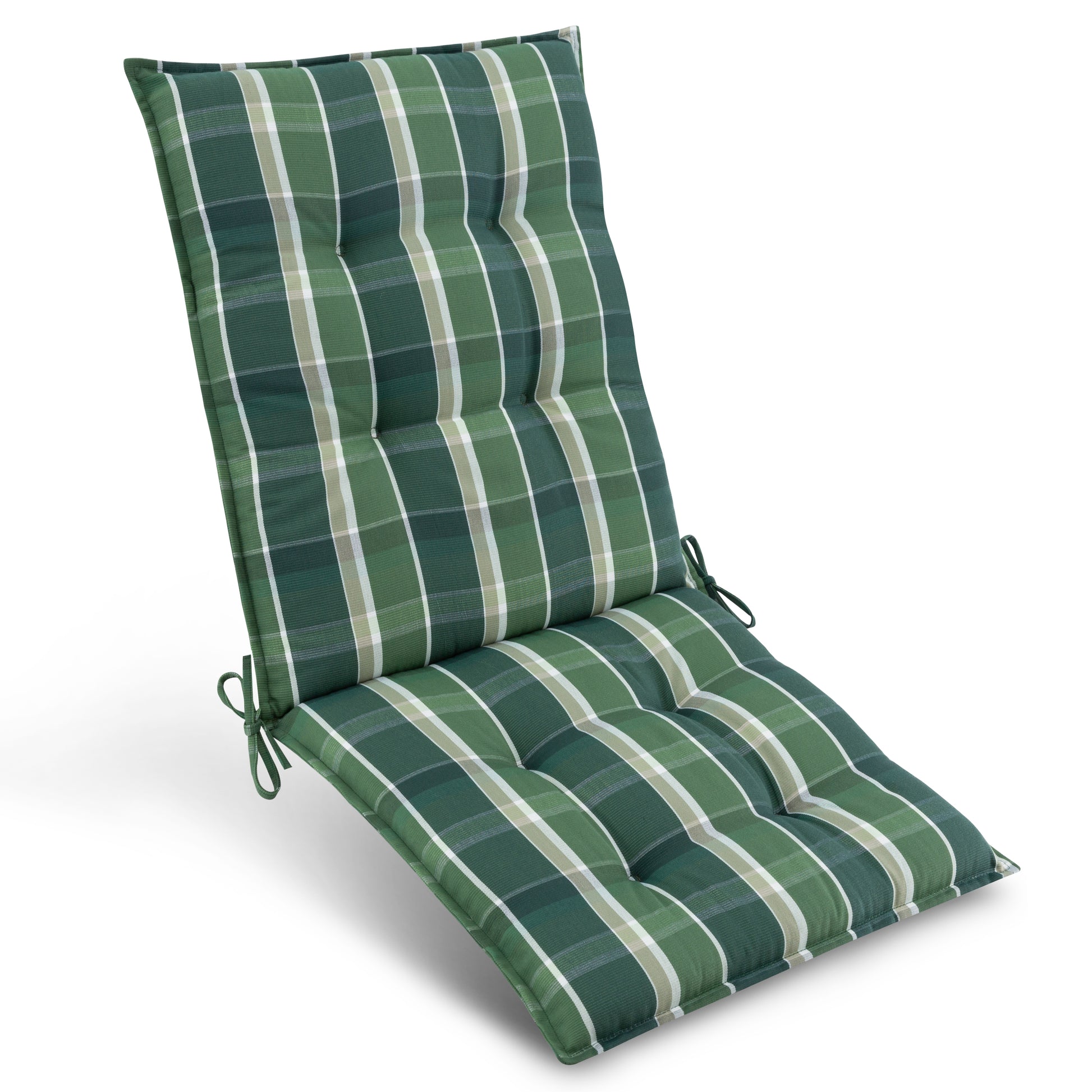 Beautissu Niederlehner Stuhlauflage 100x50x8 cm  – Gartenstuhl Sitzkis