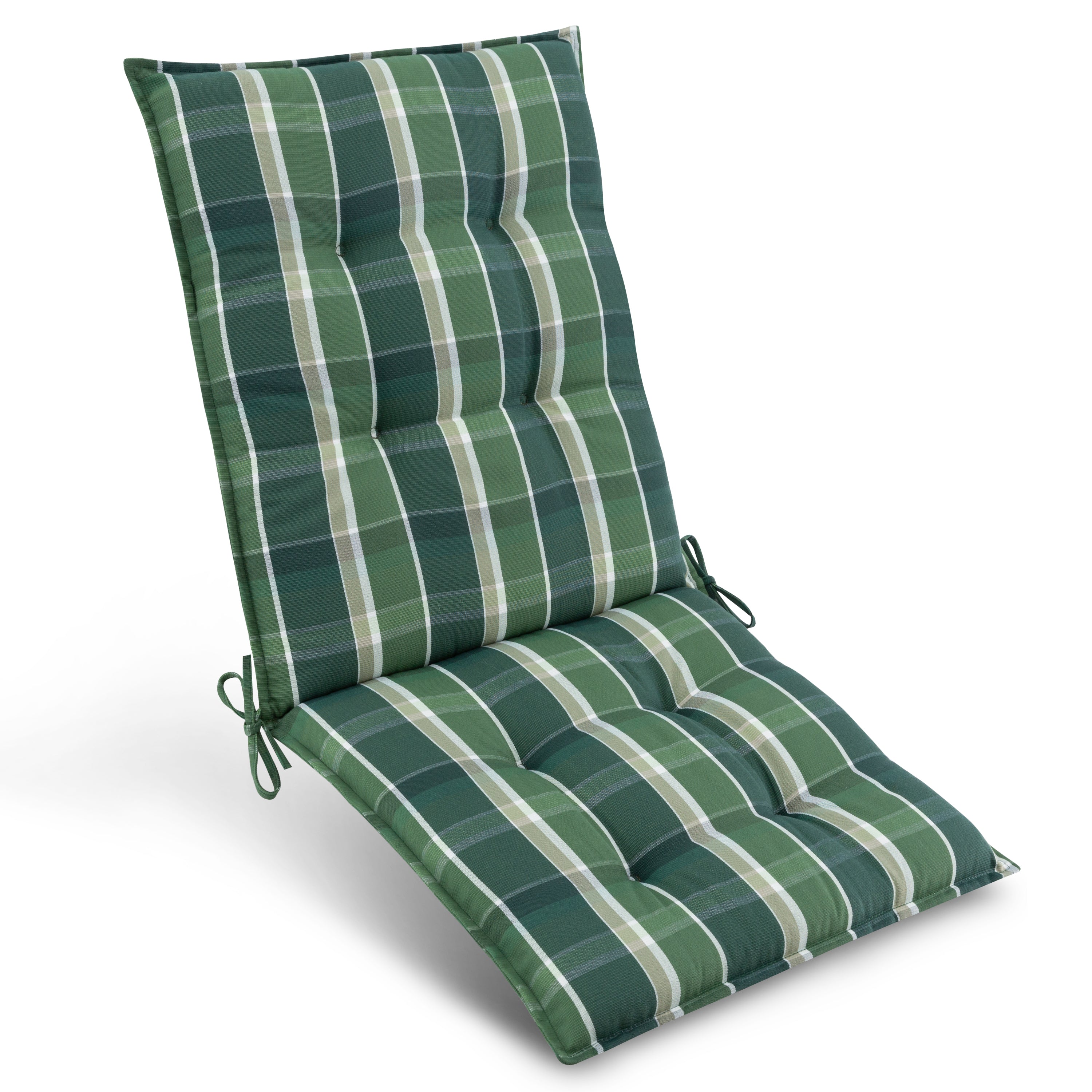 Beautissu Niederlehner Stuhlauflage 100x50x8 cm  – Gartenstuhl Sitzkis