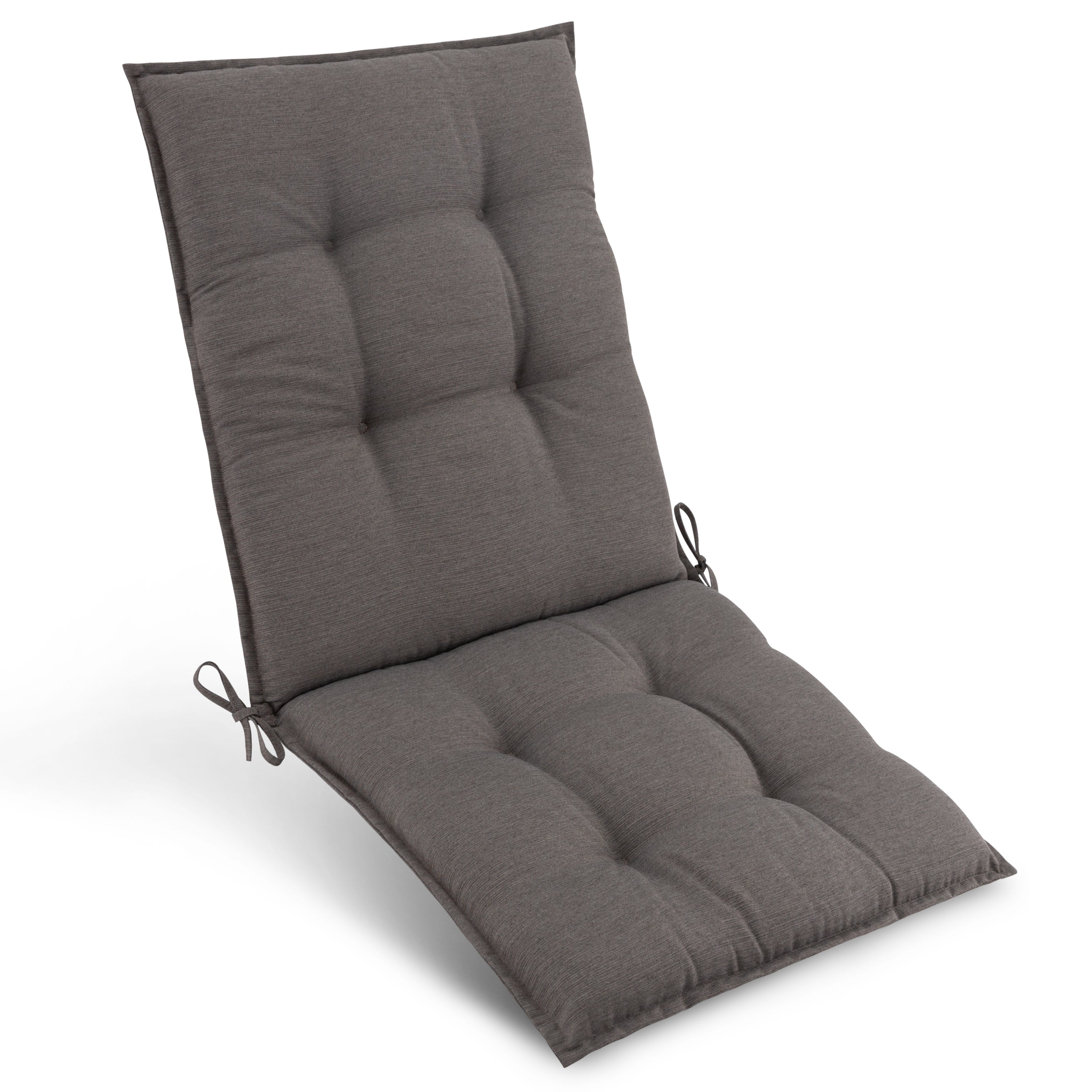 Beautissu Niederlehner Stuhlauflage 100x50x8 cm  – Gartenstuhl Sitzkis