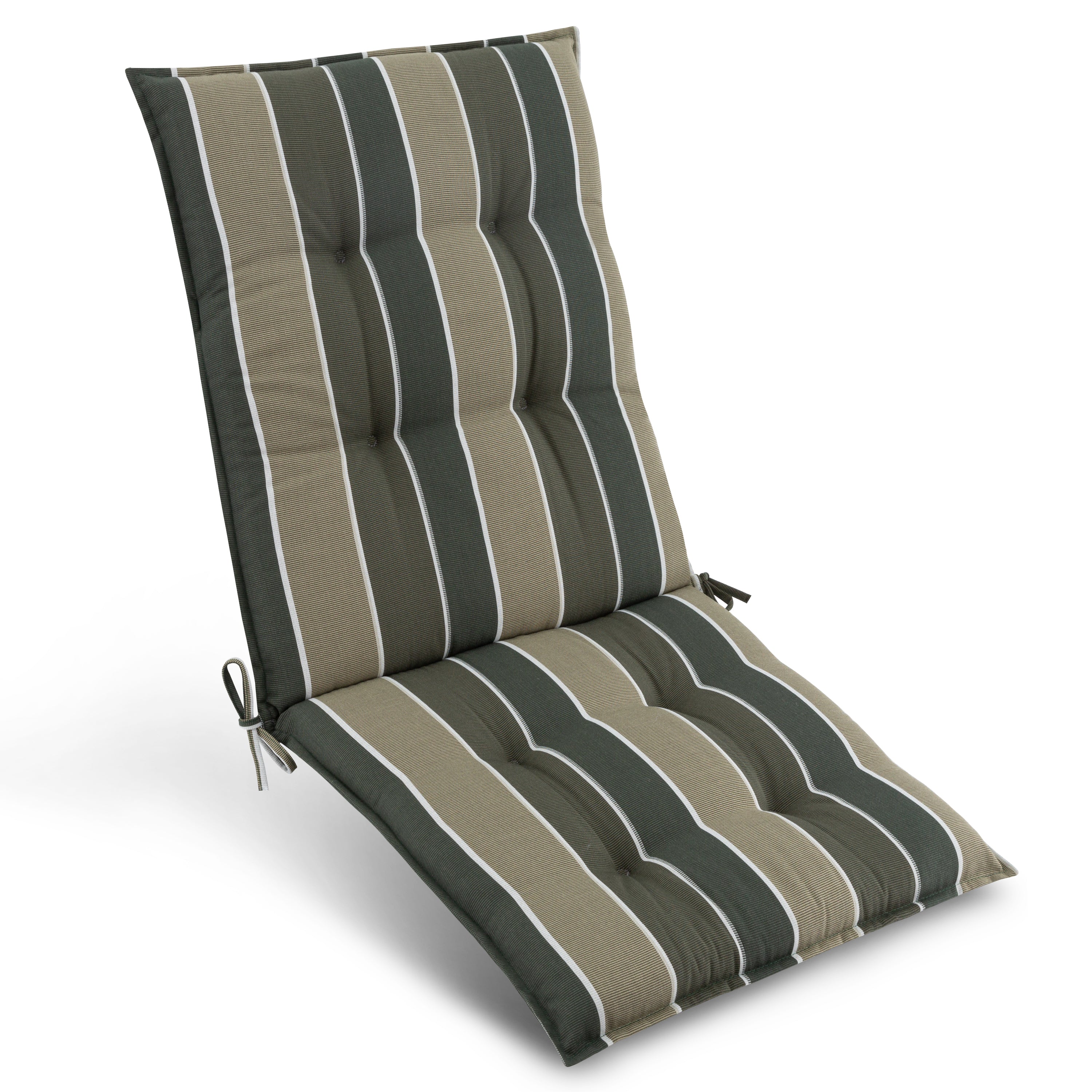 Beautissu Niederlehner Stuhlauflage 100x50x8 cm  – Gartenstuhl Sitzkis