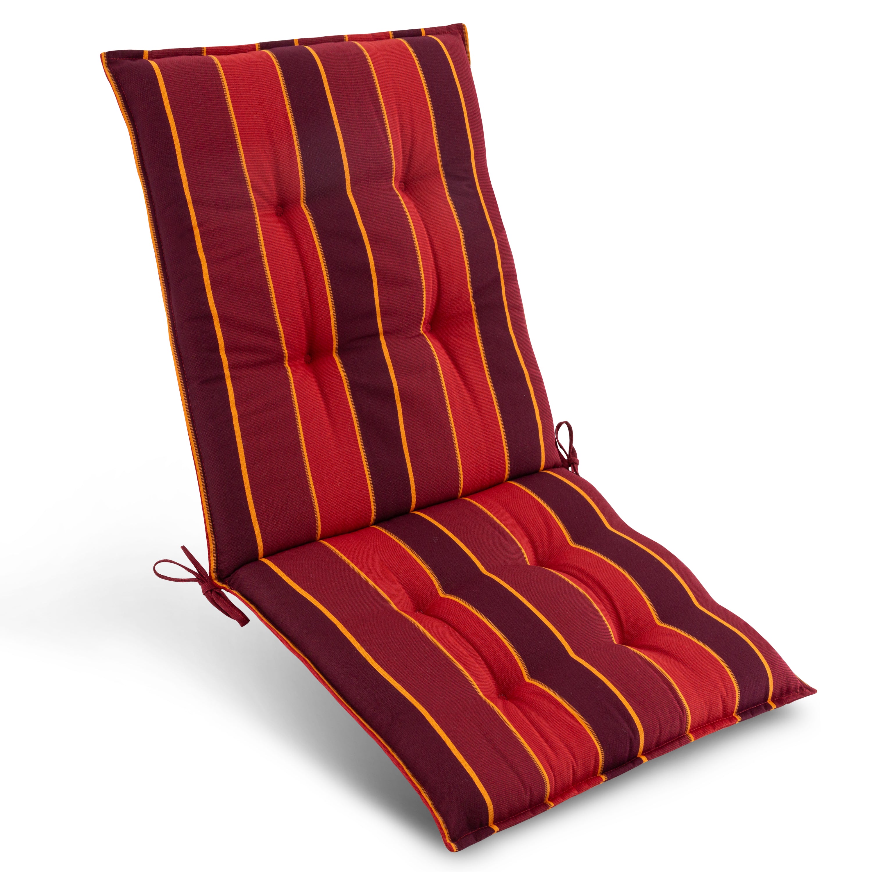 Beautissu Niederlehner Stuhlauflage 100x50x8 cm  – Gartenstuhl Sitzkis