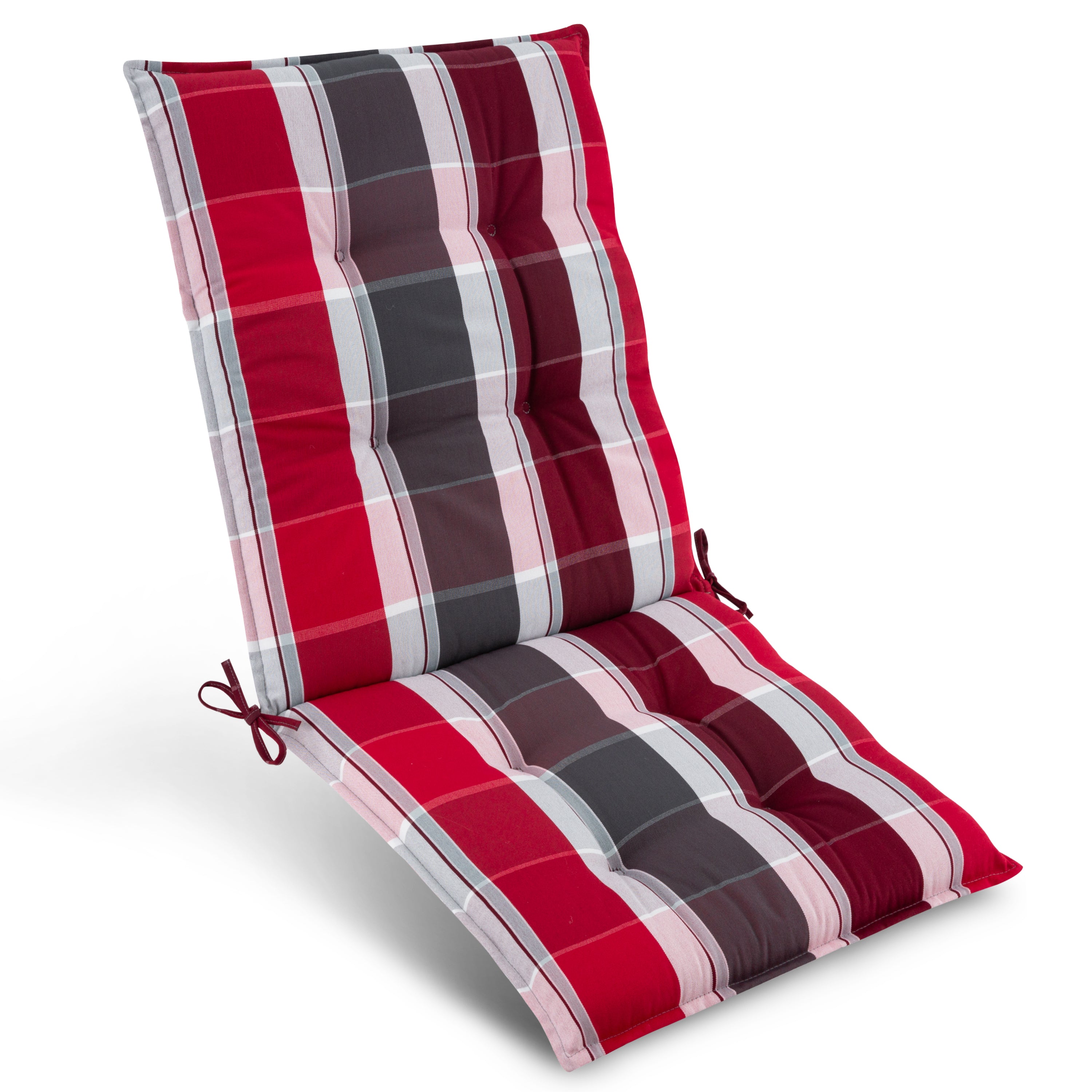 Beautissu Niederlehner Stuhlauflage 100x50x8 cm  – Gartenstuhl Sitzkis