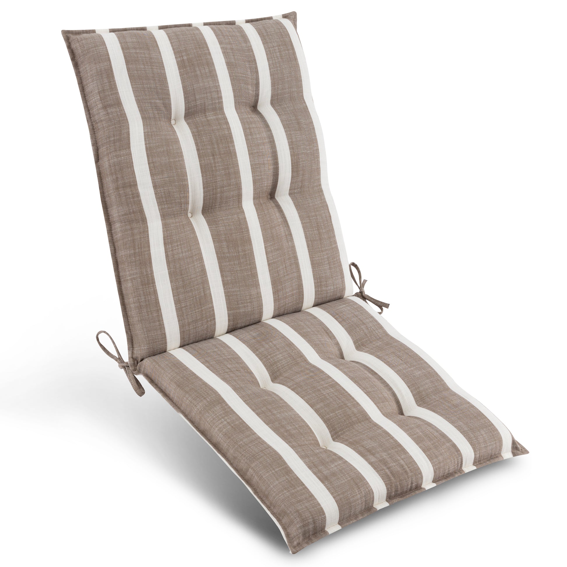 Beautissu Niederlehner Stuhlauflage 100x50x8 cm  – Gartenstuhl Sitzkis