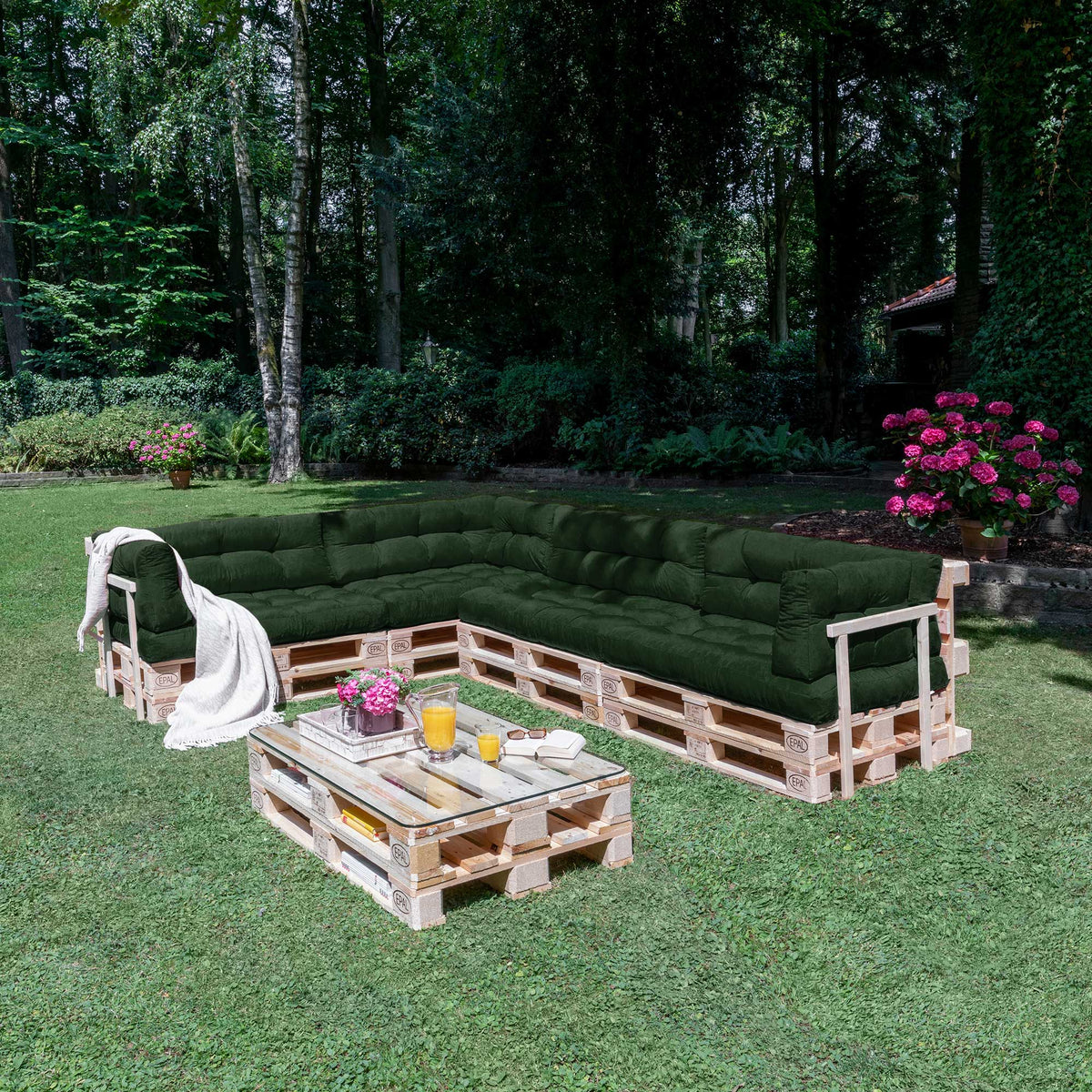 Outdoor Palettenkissen Set jetzt kaufen – Gartenauflagen-Discount