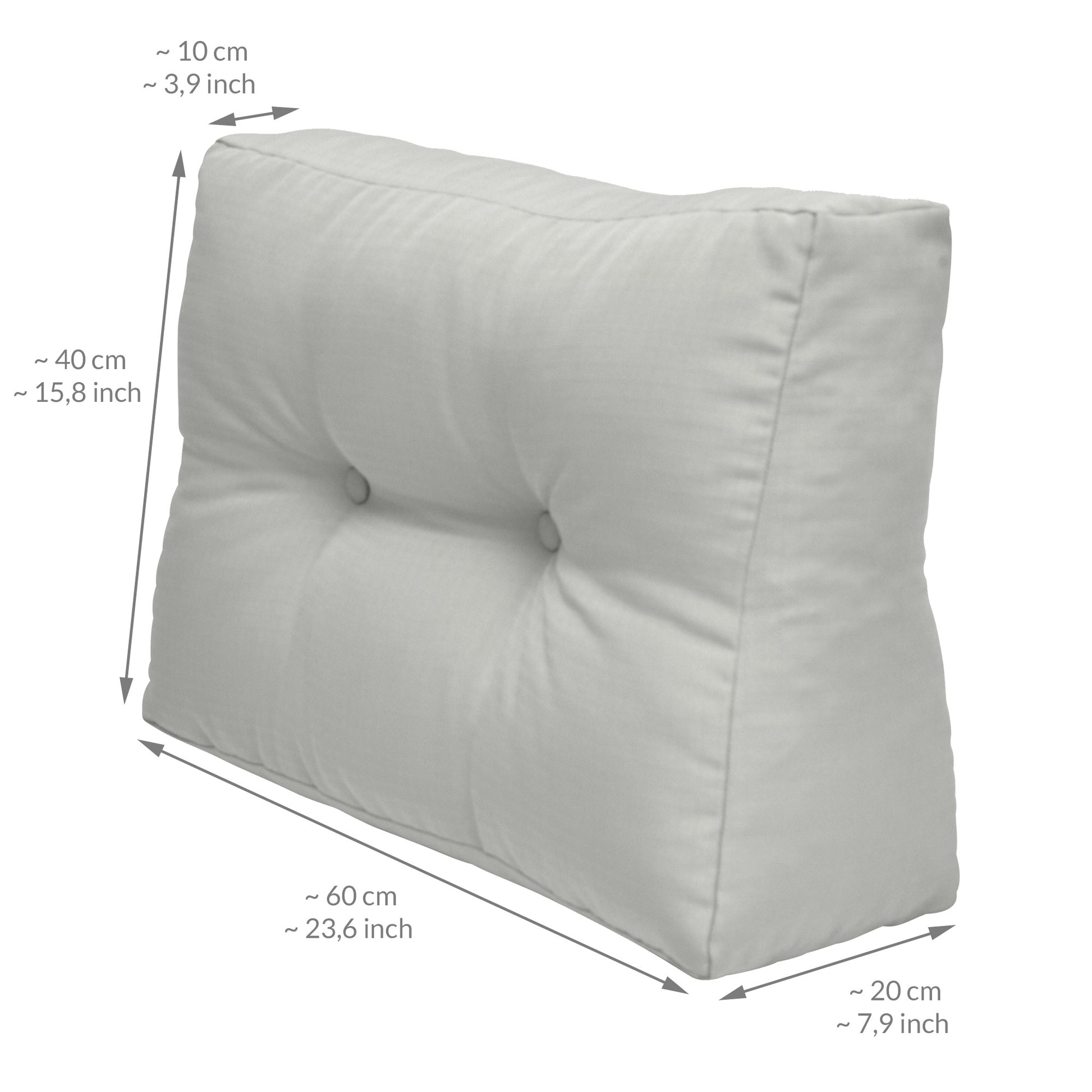 Beautissu Outdoor Palettenkissen Rücken-, Sitz- & Seitenkissen für Eur