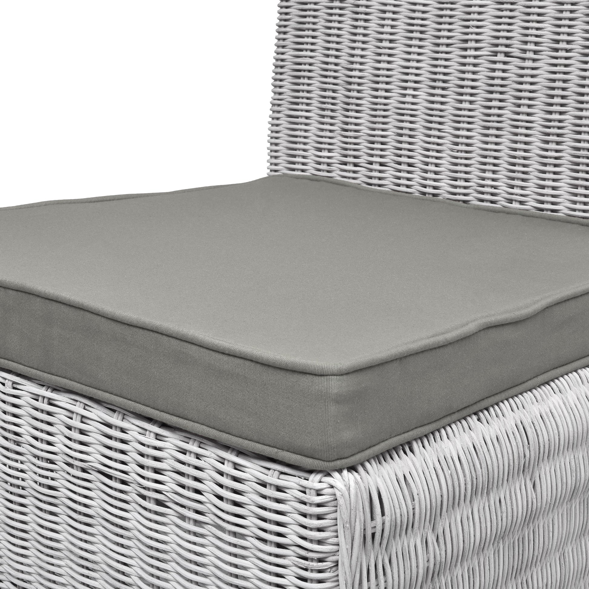 Beautissu Sitzkissen mit Bändern & Reißverschluss 45×40 cm – Stuhlkiss