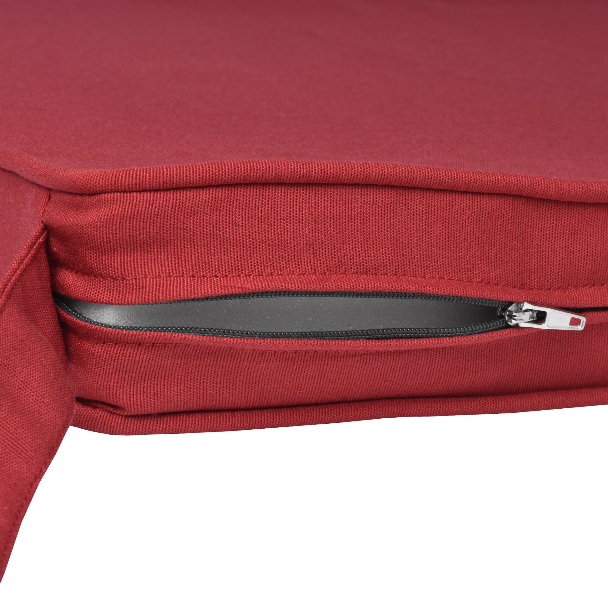 Beautissu Sitzkissen mit Bändern & Reißverschluss 45×40 cm – Stuhlkiss