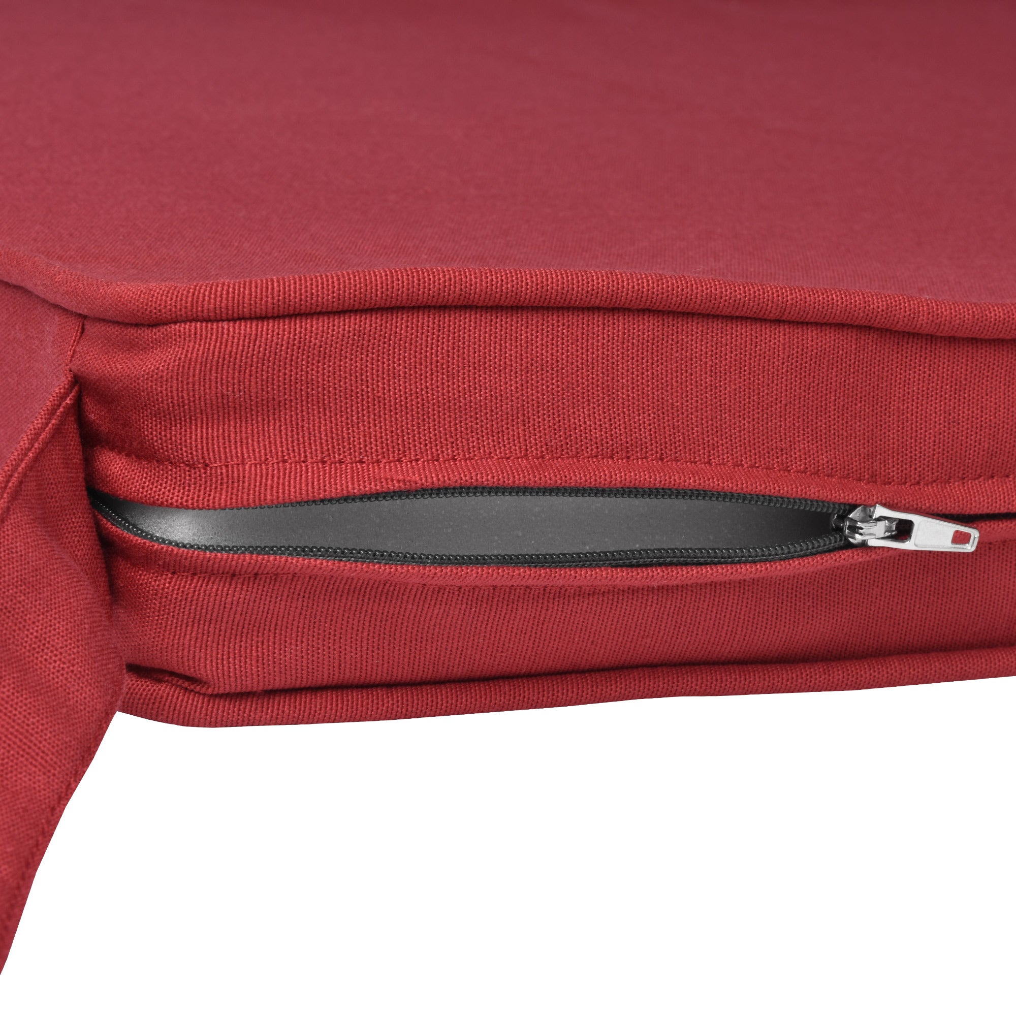 Beautissu Sitzkissen mit Bändern & Reißverschluss 45×40 cm – Stuhlkiss