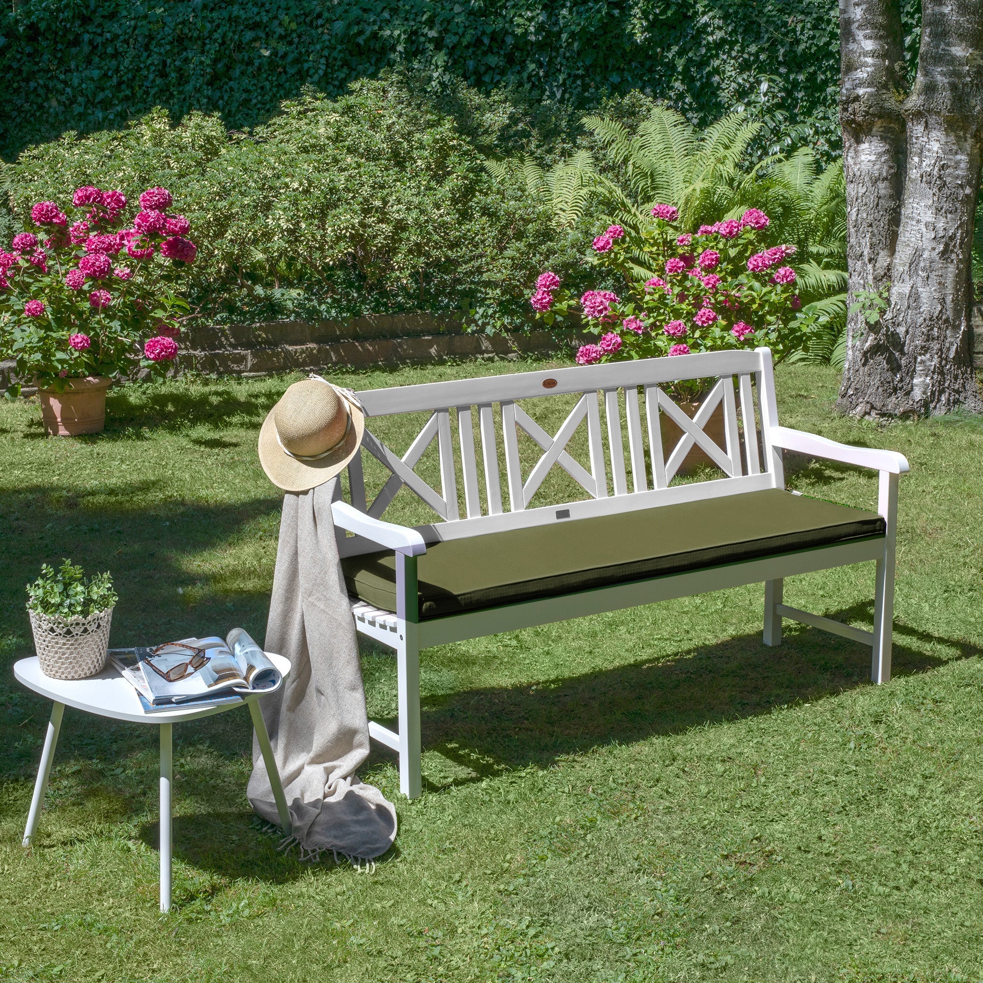 Beautissu Bankauflage Loft BK Outdoor hochwertig waschbar robust komfortabel