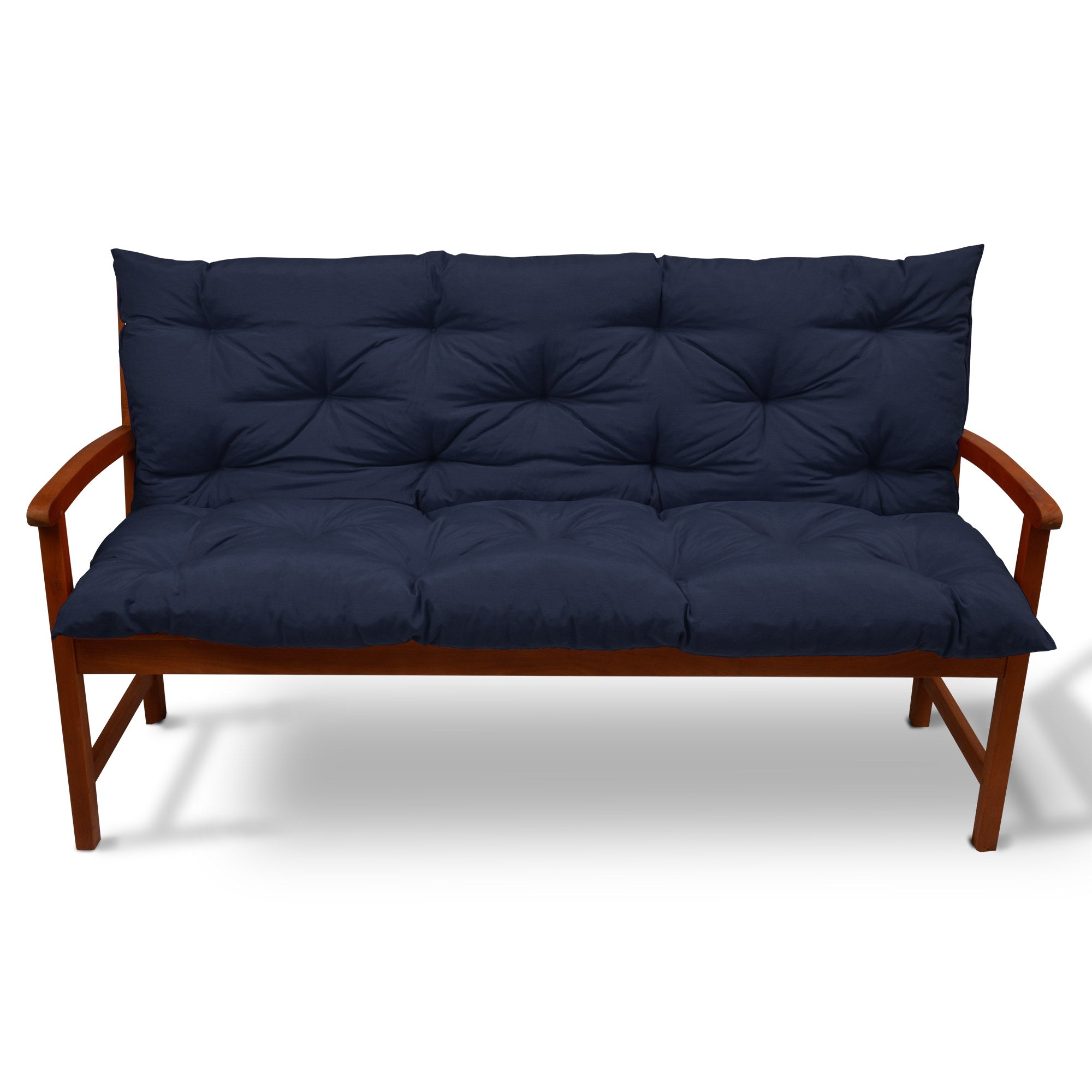 Beautissu Outdoor Gartenbank Sitzkissen mit Rückenlehne 8 cm dick – Ba