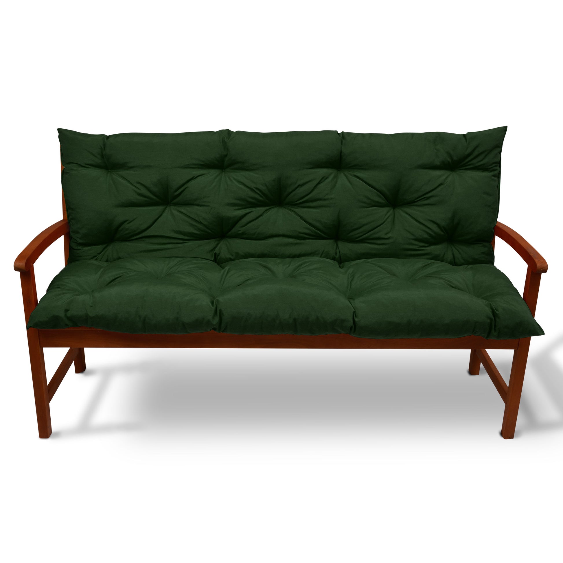 Beautissu Outdoor Gartenbank Sitzkissen mit Rückenlehne 8 cm dick – Ba