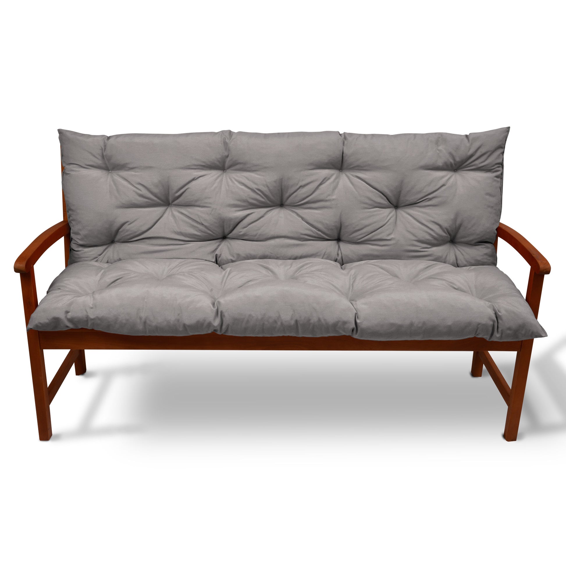 Beautissu Outdoor Gartenbank Sitzkissen mit Rückenlehne 8 cm dick – Ba