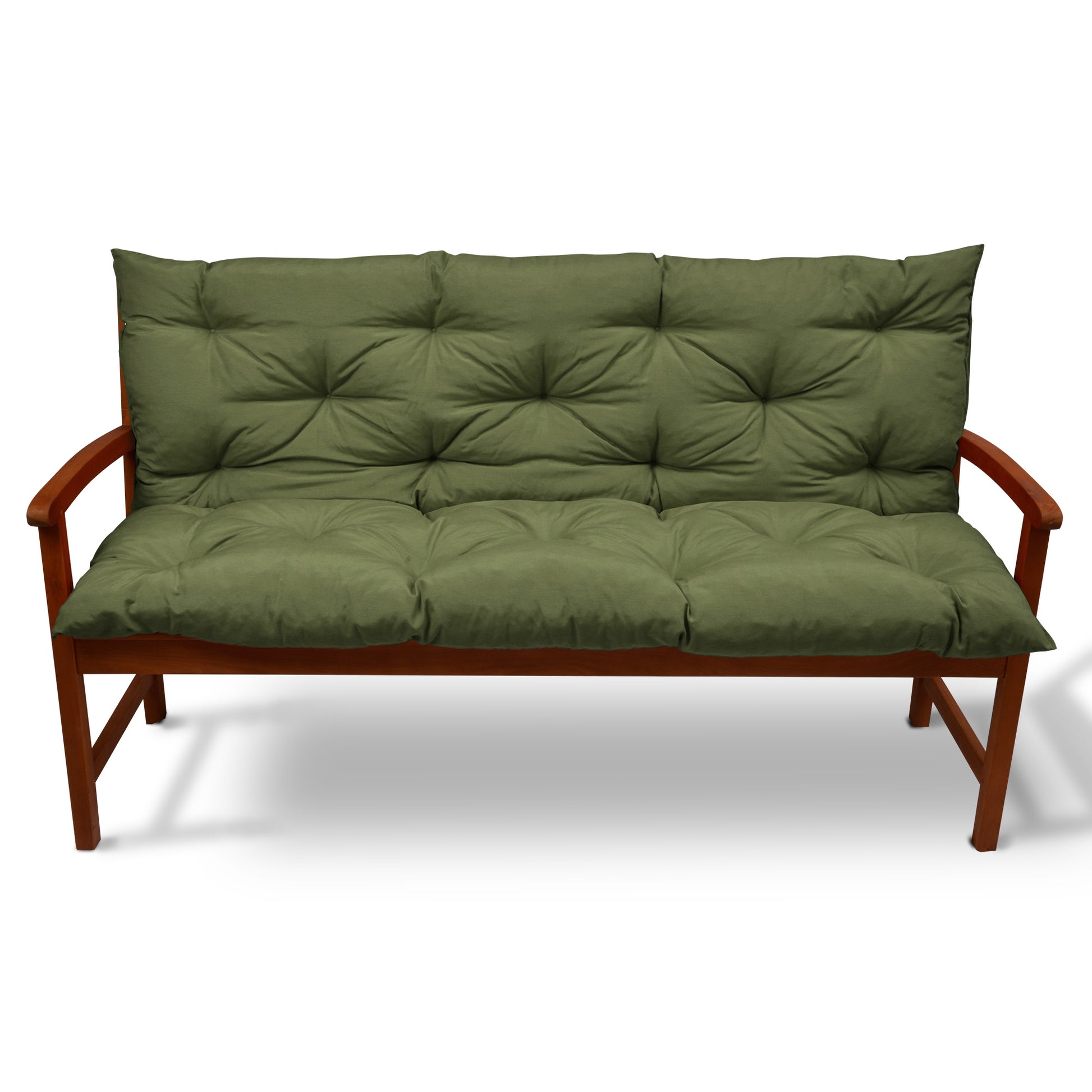 Beautissu Outdoor Gartenbank Sitzkissen mit Rückenlehne 8 cm dick – Ba