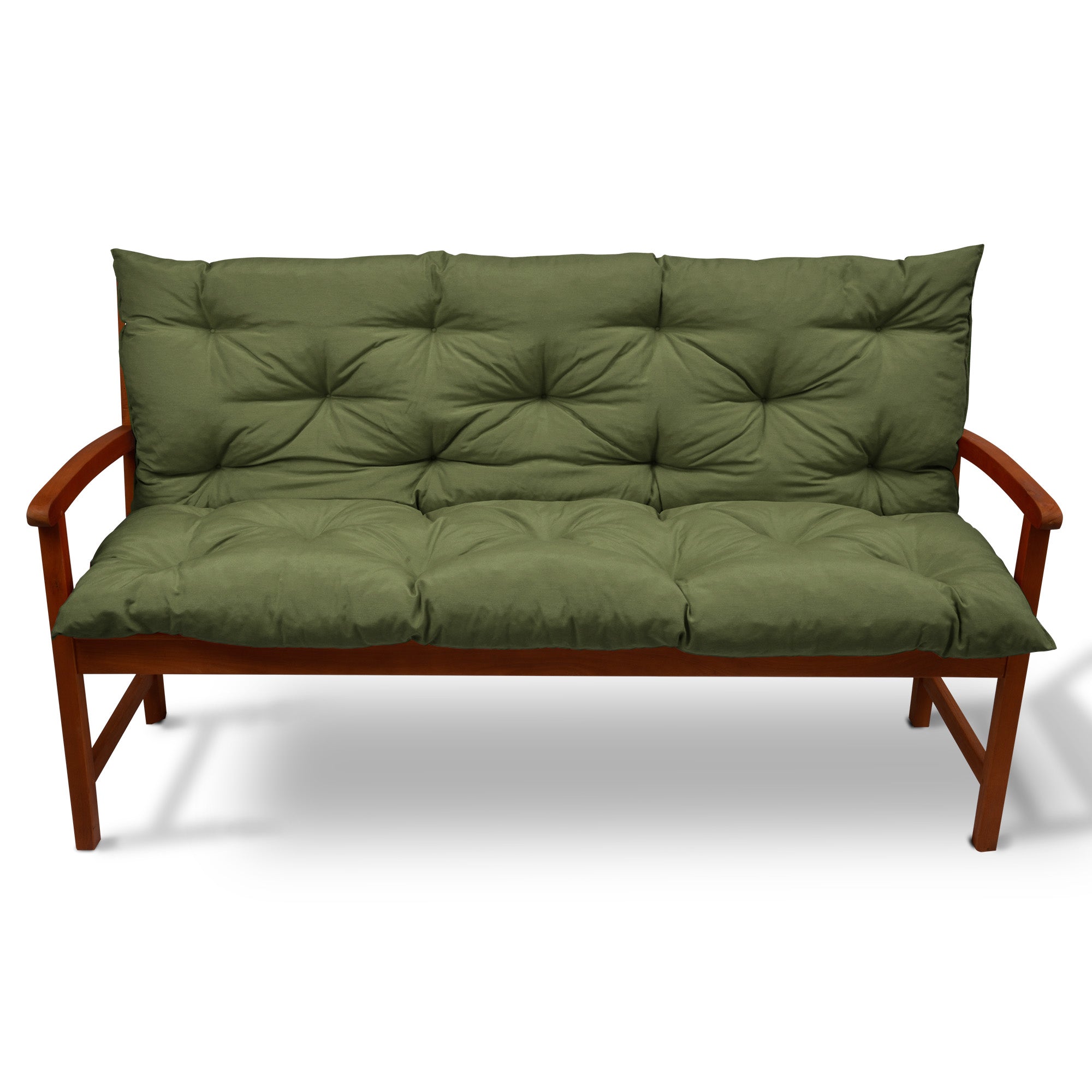 Beautissu Outdoor Gartenbank Sitzkissen mit Rückenlehne 8 cm dick – Ba