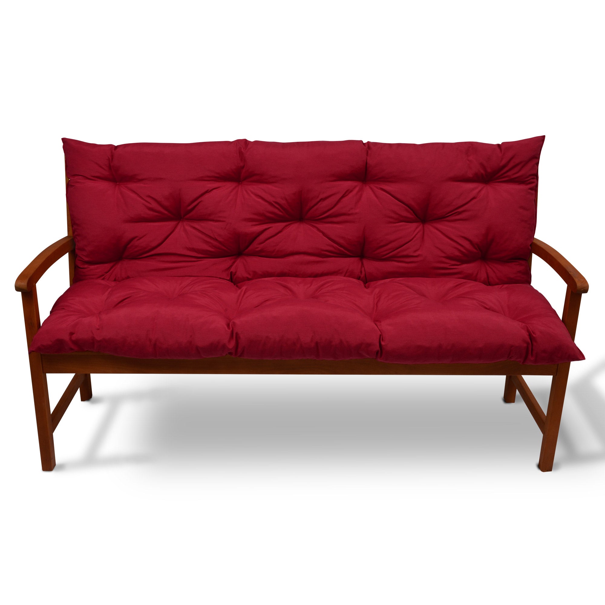 Beautissu Outdoor Gartenbank Sitzkissen mit Rückenlehne 8 cm dick – Ba