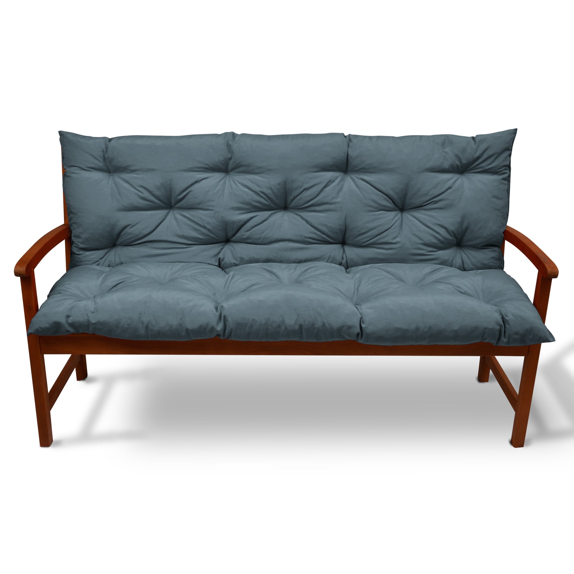 Beautissu Outdoor Gartenbank Sitzkissen mit Rückenlehne 8 cm dick – Ba