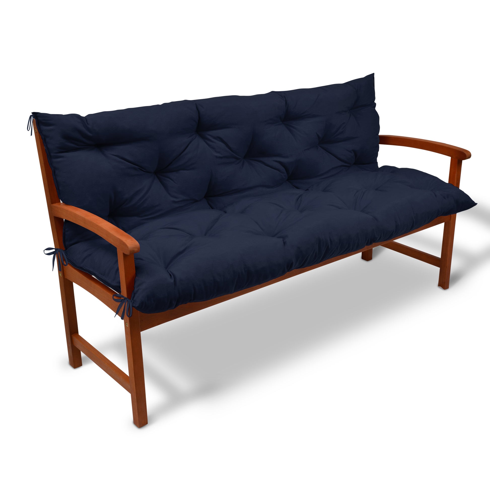 Beautissu Outdoor Gartenbank Sitzkissen mit Rückenlehne 8 cm dick – Ba