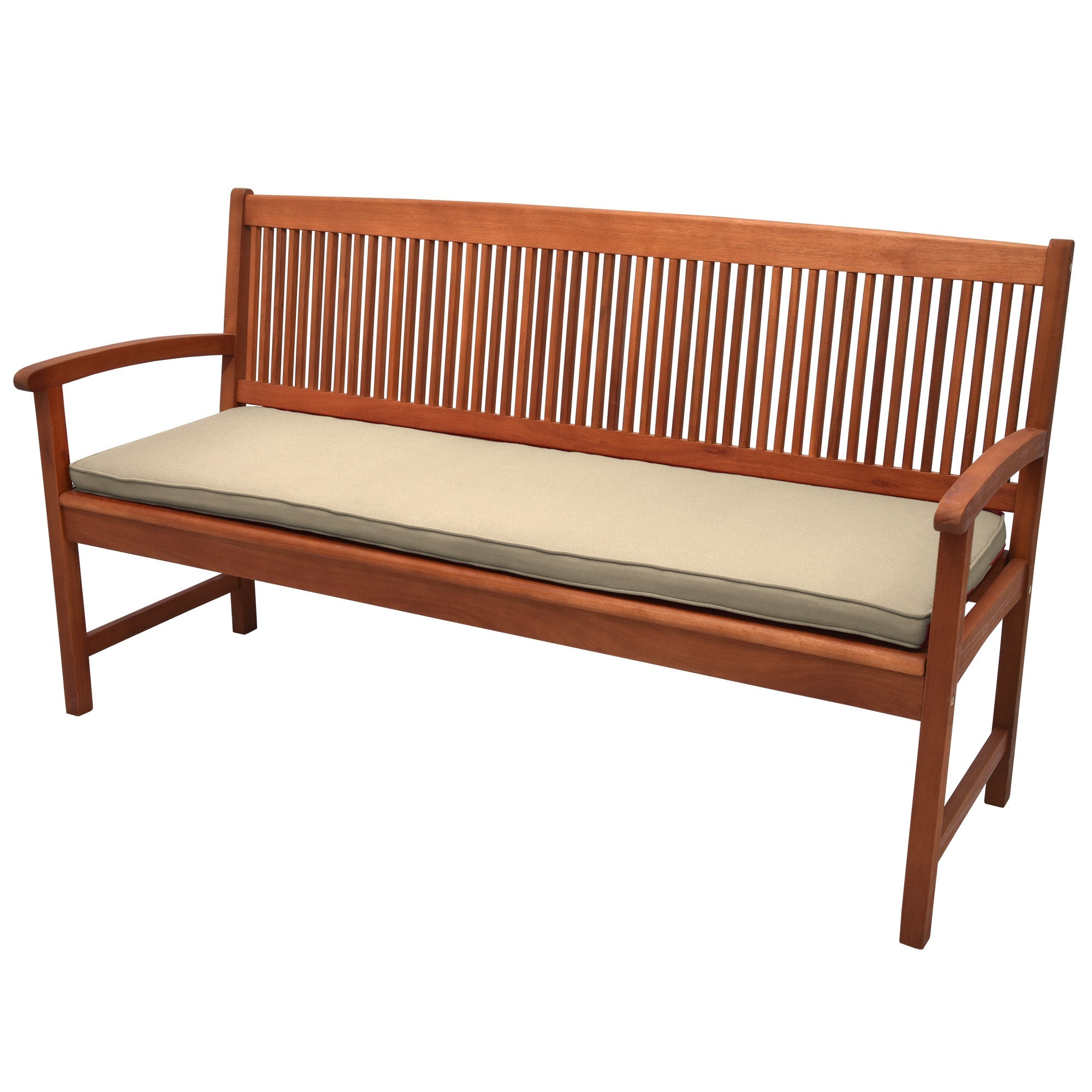 Beautissu Bankauflage Outdoor mit hochwertiger Polyurethan-Schaum-Polsterung und robustem, abnehmbarem Bezug, waschbar bei 30 °C, ideal für Gartenbänke.