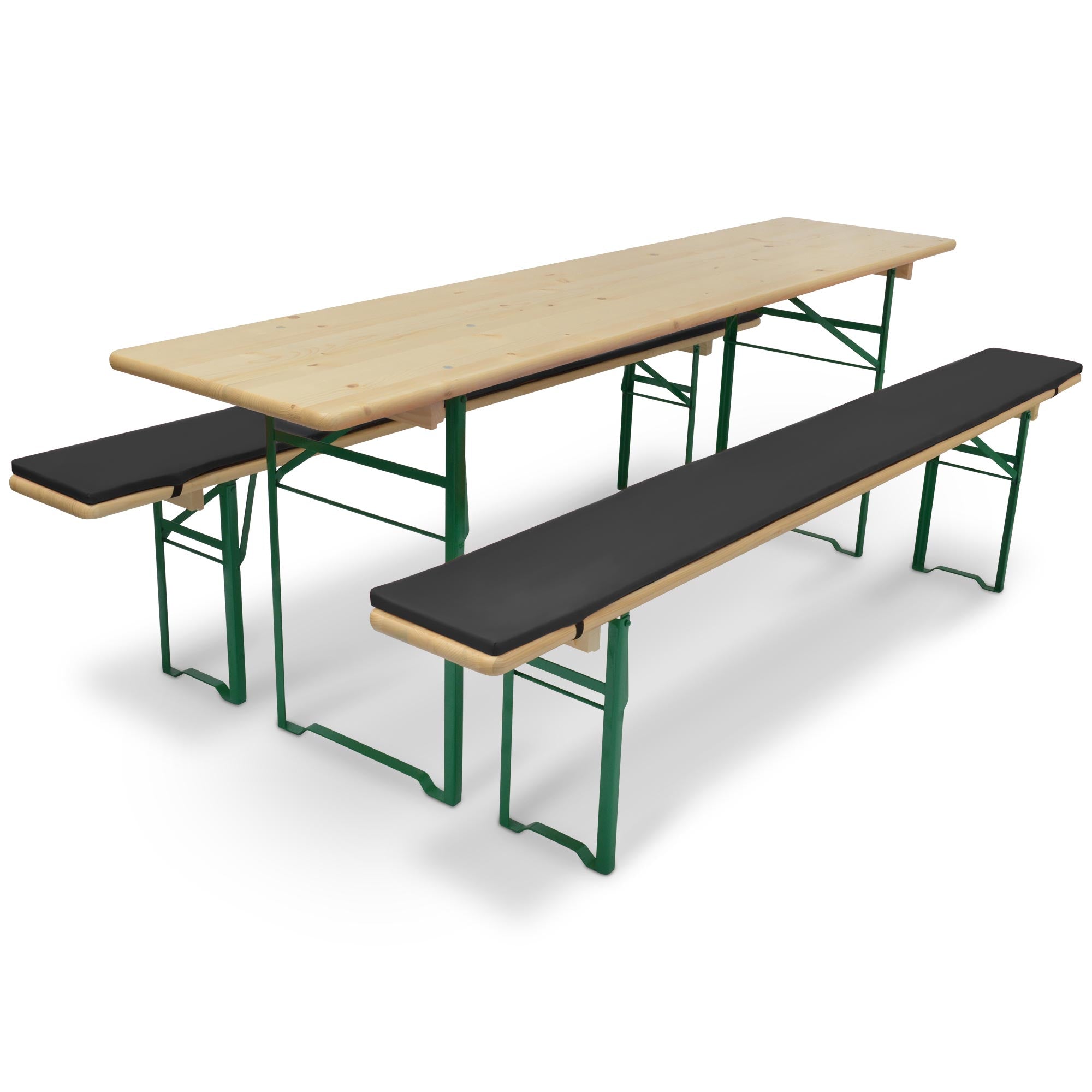 Beautissu 3tlg Hussen für Bierzeltgarnitur – Bierbankauflage Comfort X