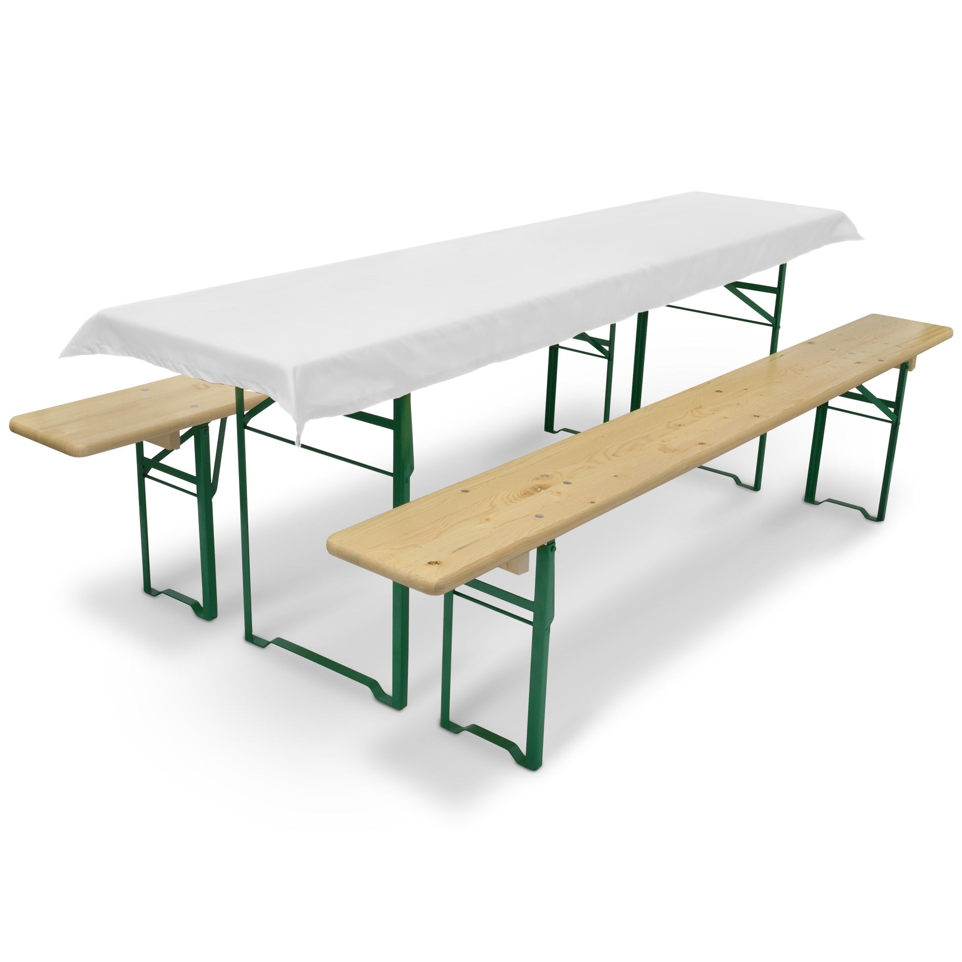 Beautissu 3tlg Hussen für Bierzeltgarnitur – Bierbankauflage Comfort X