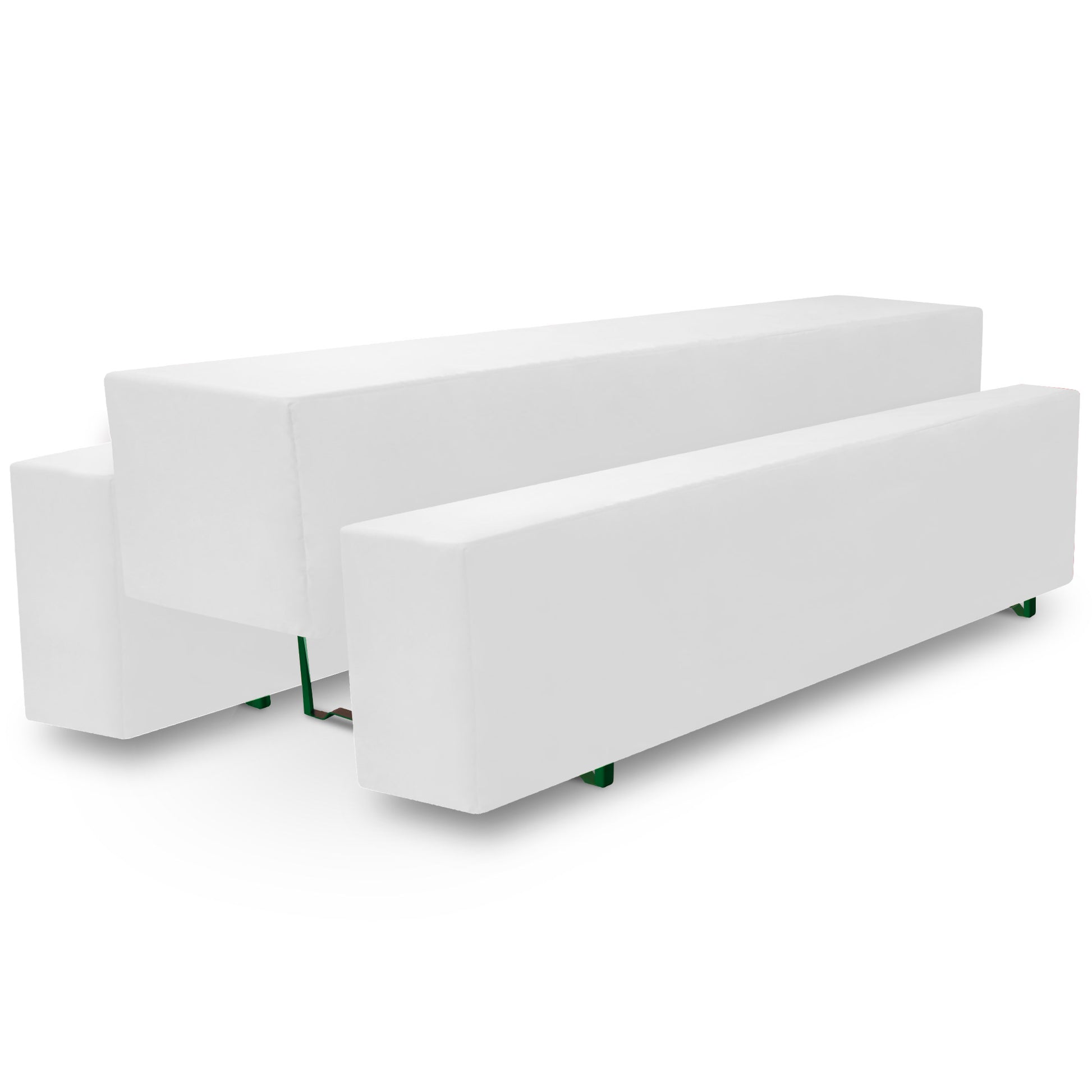 Beautissu 5tlg. Hussen für Bierzeltgarnitur 200x50/70 cm inkl. Sitzpol