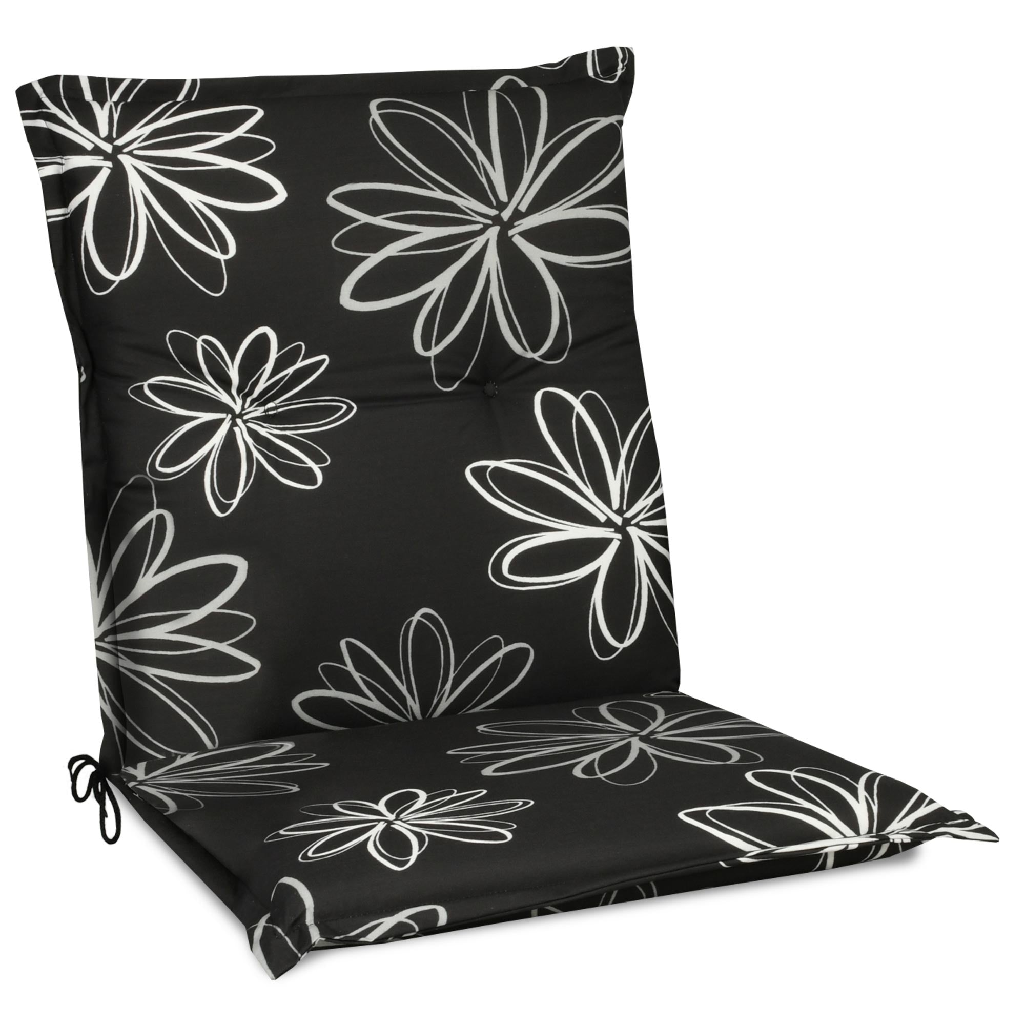 Beautissu Niederlehner Stuhlauflage 100x50x6 cm  – Gartenstuhl Sitzkis