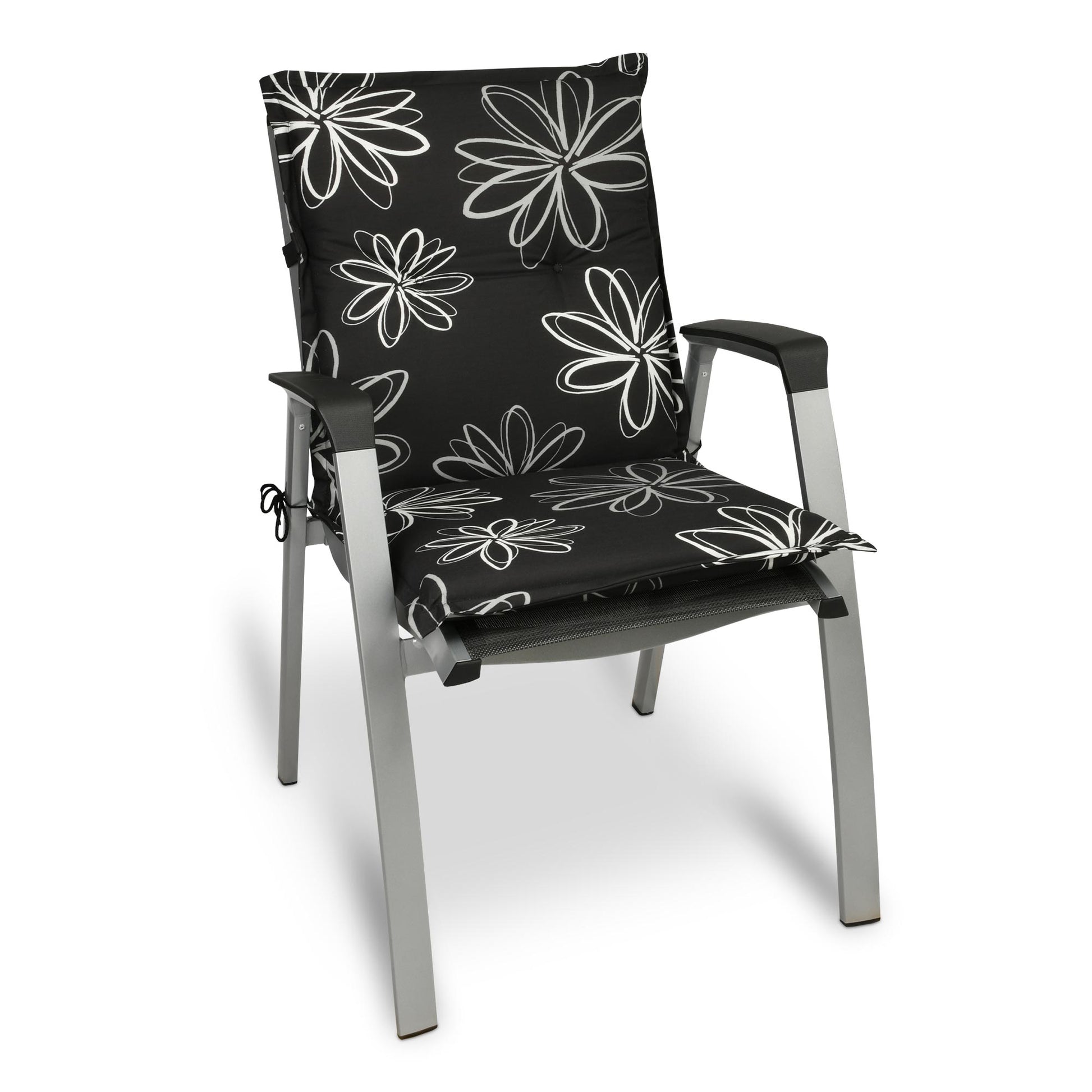 Beautissu Niederlehner Stuhlauflage 100x50x6 cm  – Gartenstuhl Sitzkis