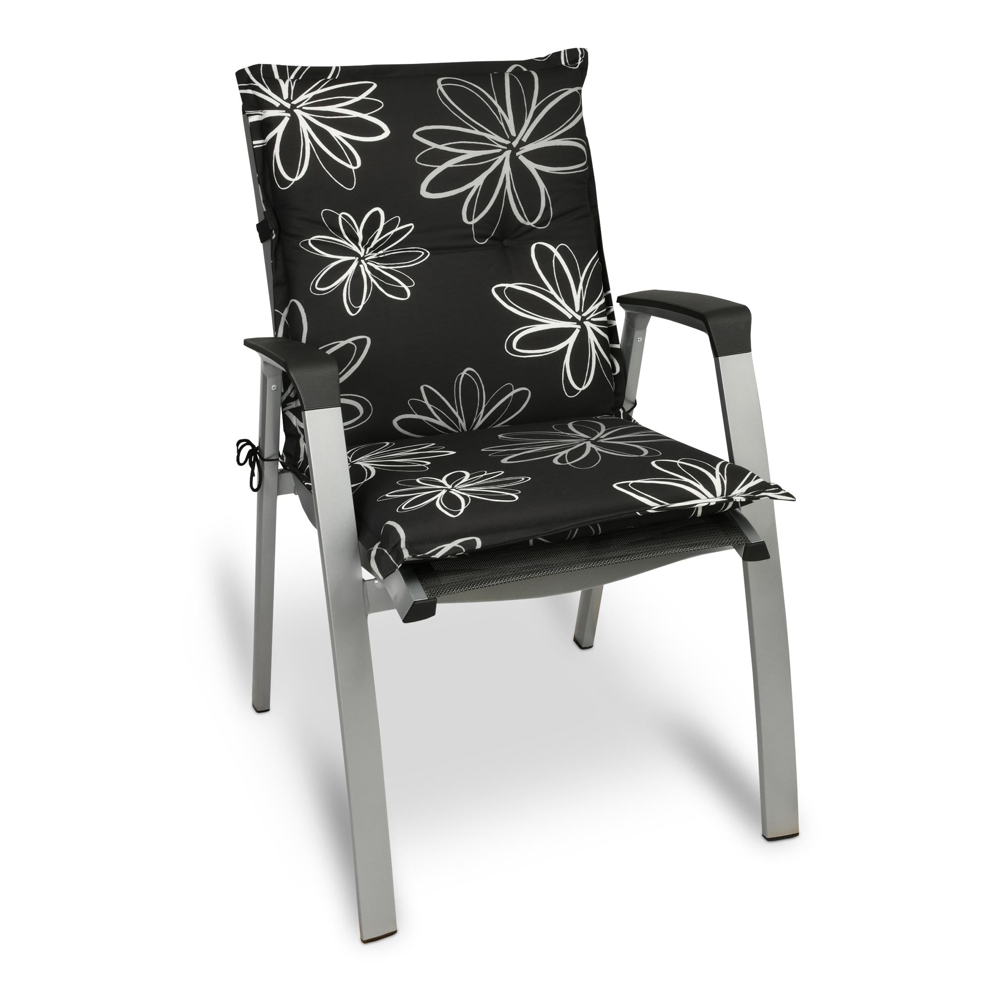 Beautissu Niederlehner Stuhlauflage 100x50x6 cm  – Gartenstuhl Sitzkis