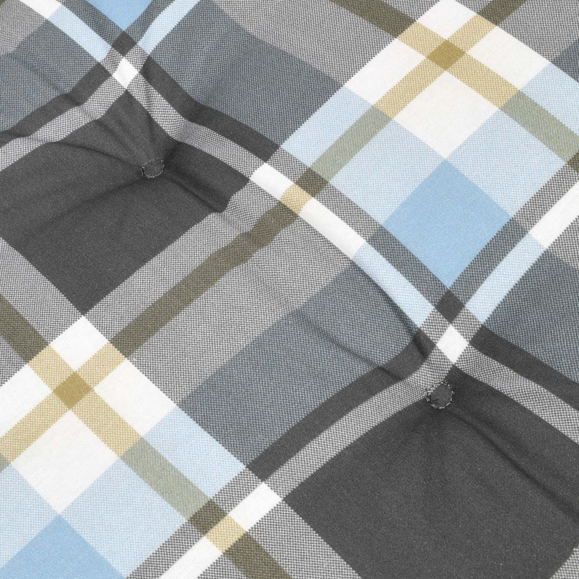 Beautissu Hochlehner Stuhlauflage 120x50x6 cm  – Gartenstuhl Sitzkisse