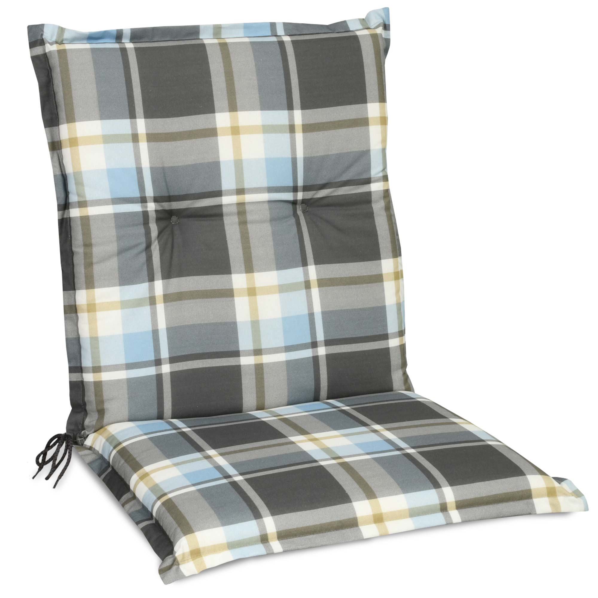 Beautissu Niederlehner Stuhlauflage 100x50x6 cm  – Gartenstuhl Sitzkis