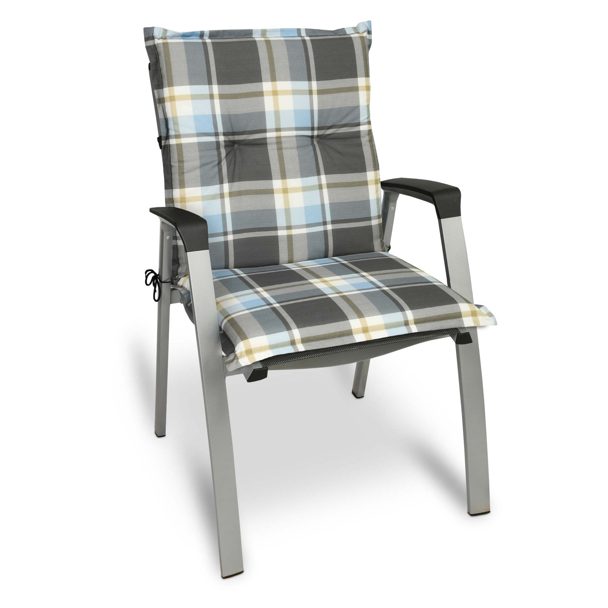 Beautissu Niederlehner Stuhlauflage 100x50x6 cm  – Gartenstuhl Sitzkis