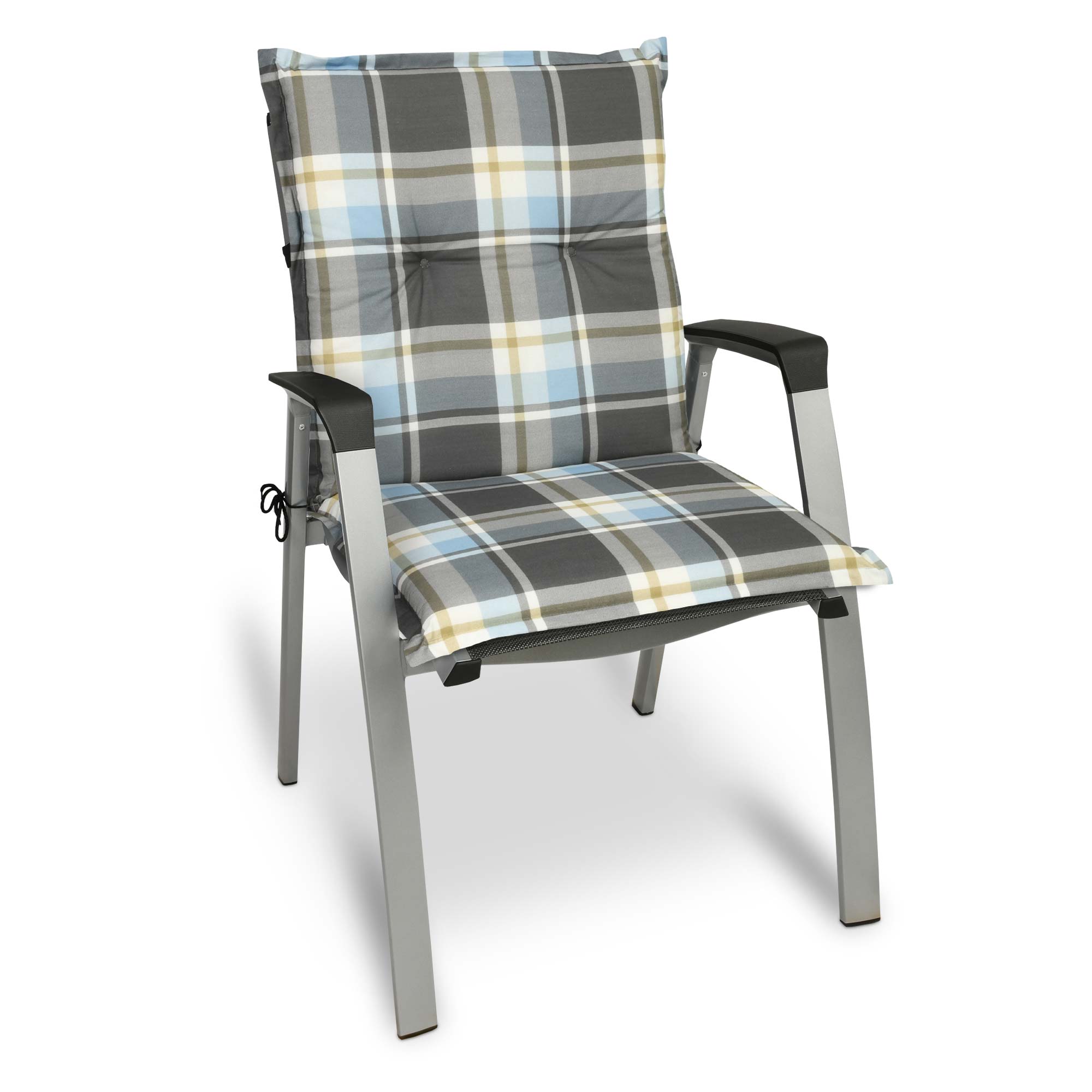 Beautissu Niederlehner Stuhlauflage 100x50x6 cm  – Gartenstuhl Sitzkis