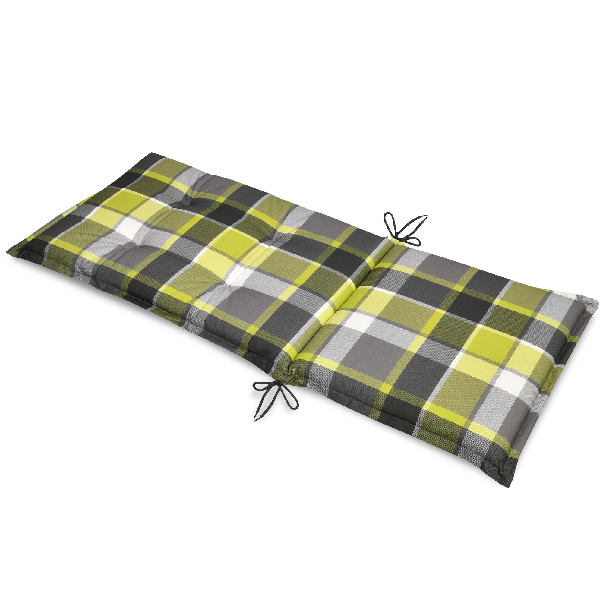 Beautissu Hochlehner Stuhlauflage 120x50x6 cm  – Gartenstuhl Sitzkisse