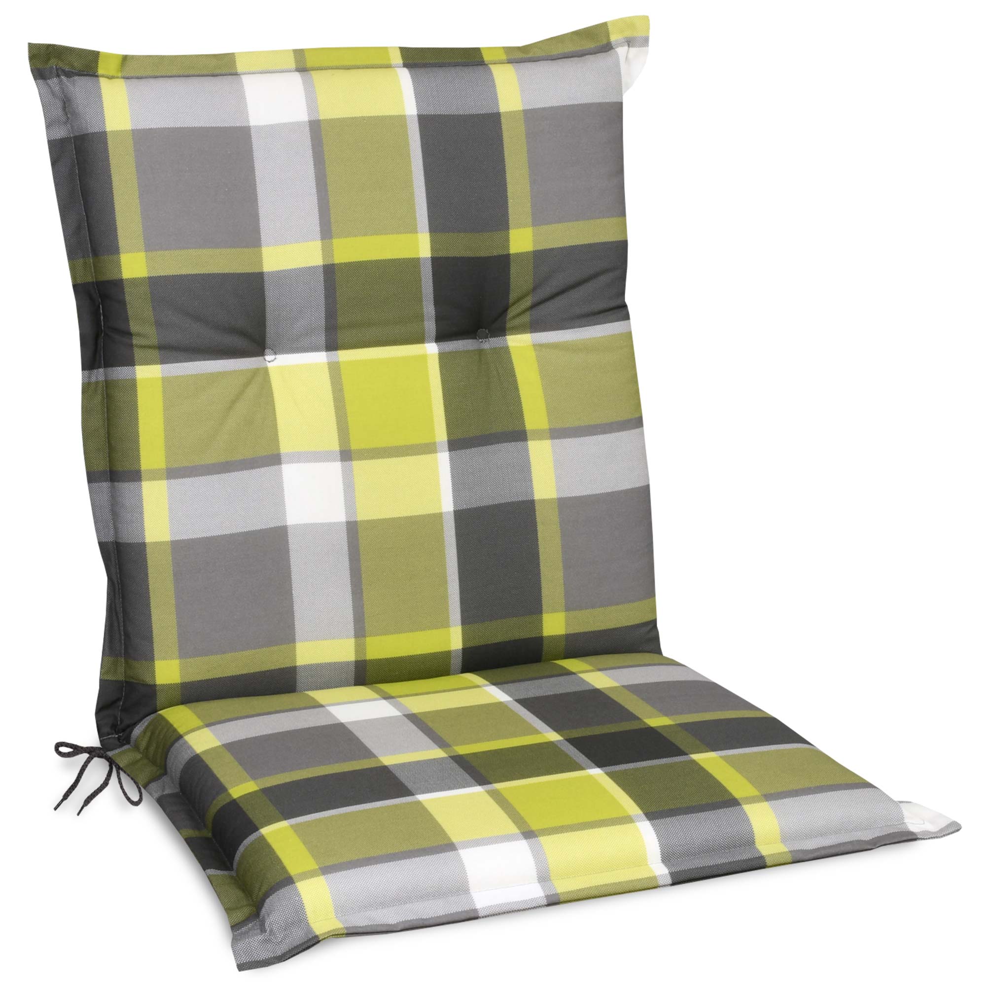 Beautissu Niederlehner Stuhlauflage 100x50x6 cm  – Gartenstuhl Sitzkis